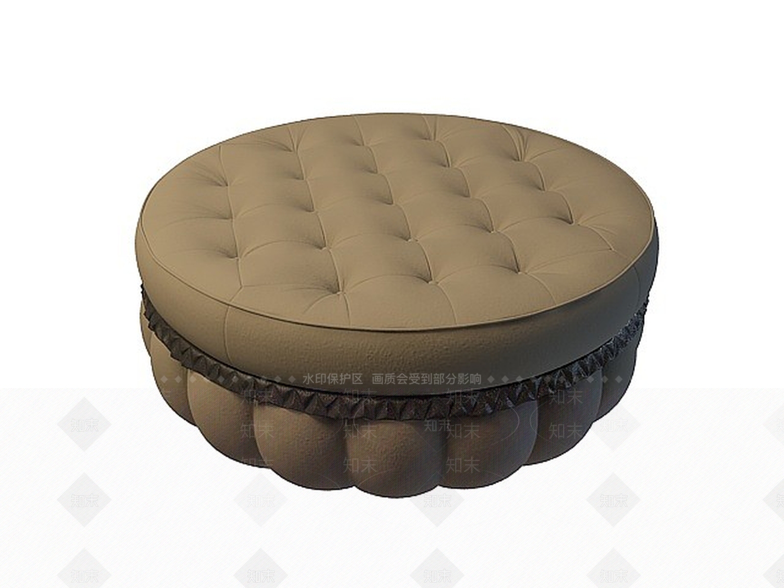 现代高贵脚凳3D模型下载【ID:1199717388】