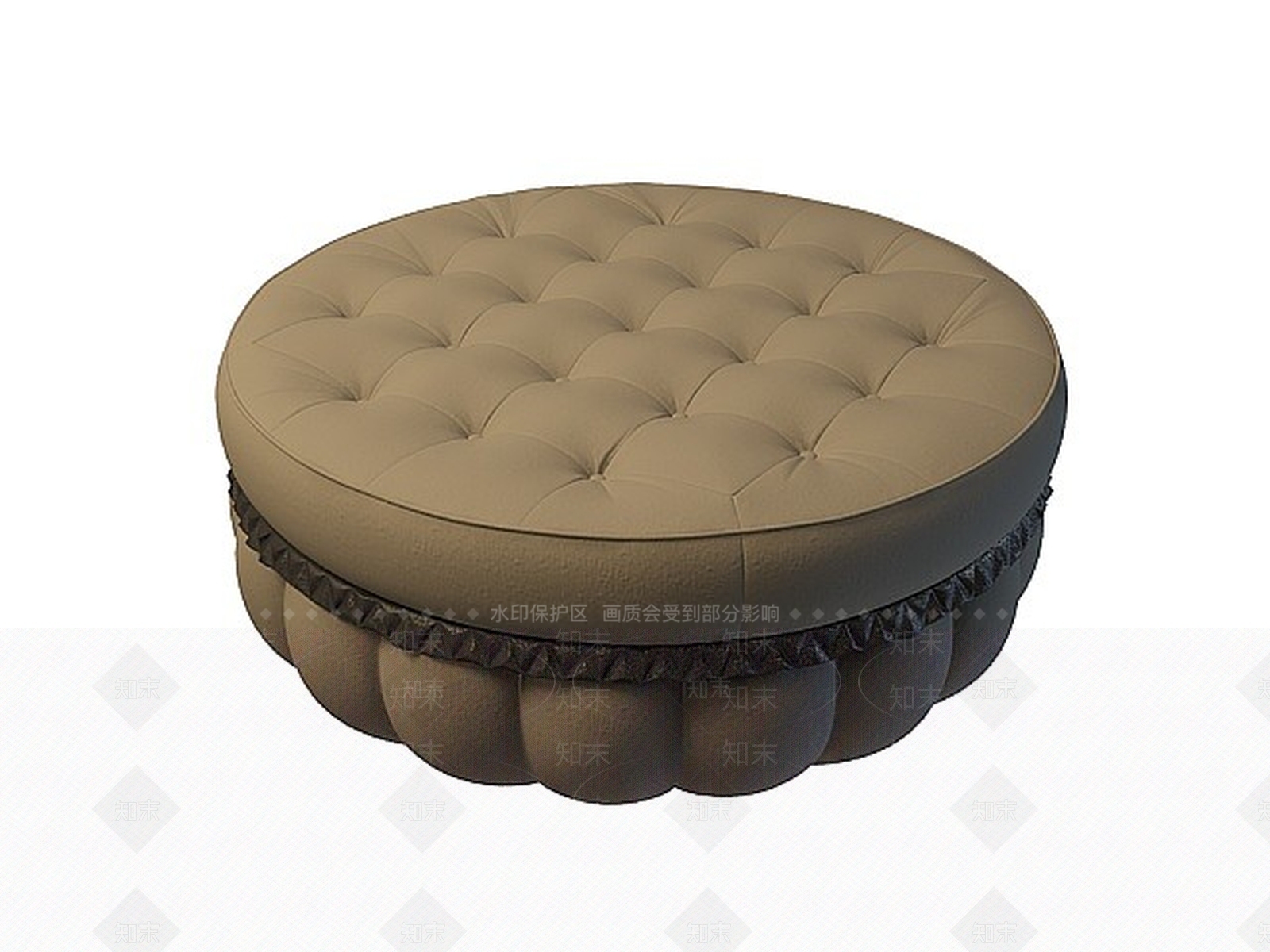 现代高贵脚凳3D模型下载【ID:1199717388】