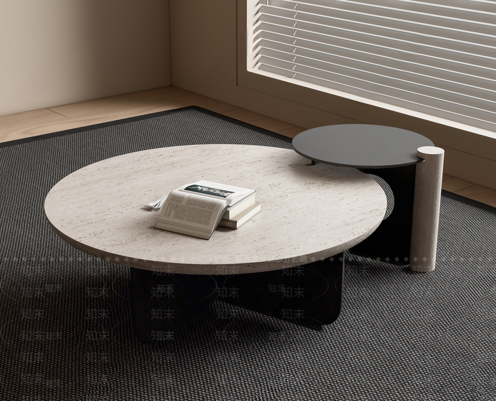 侘寂茶几3D模型下载【ID:1199718487】