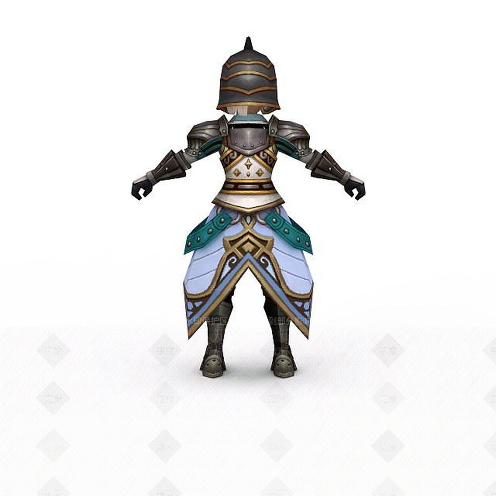 现代龙之谷牧师游戏人物3D模型下载【ID:1199718980】