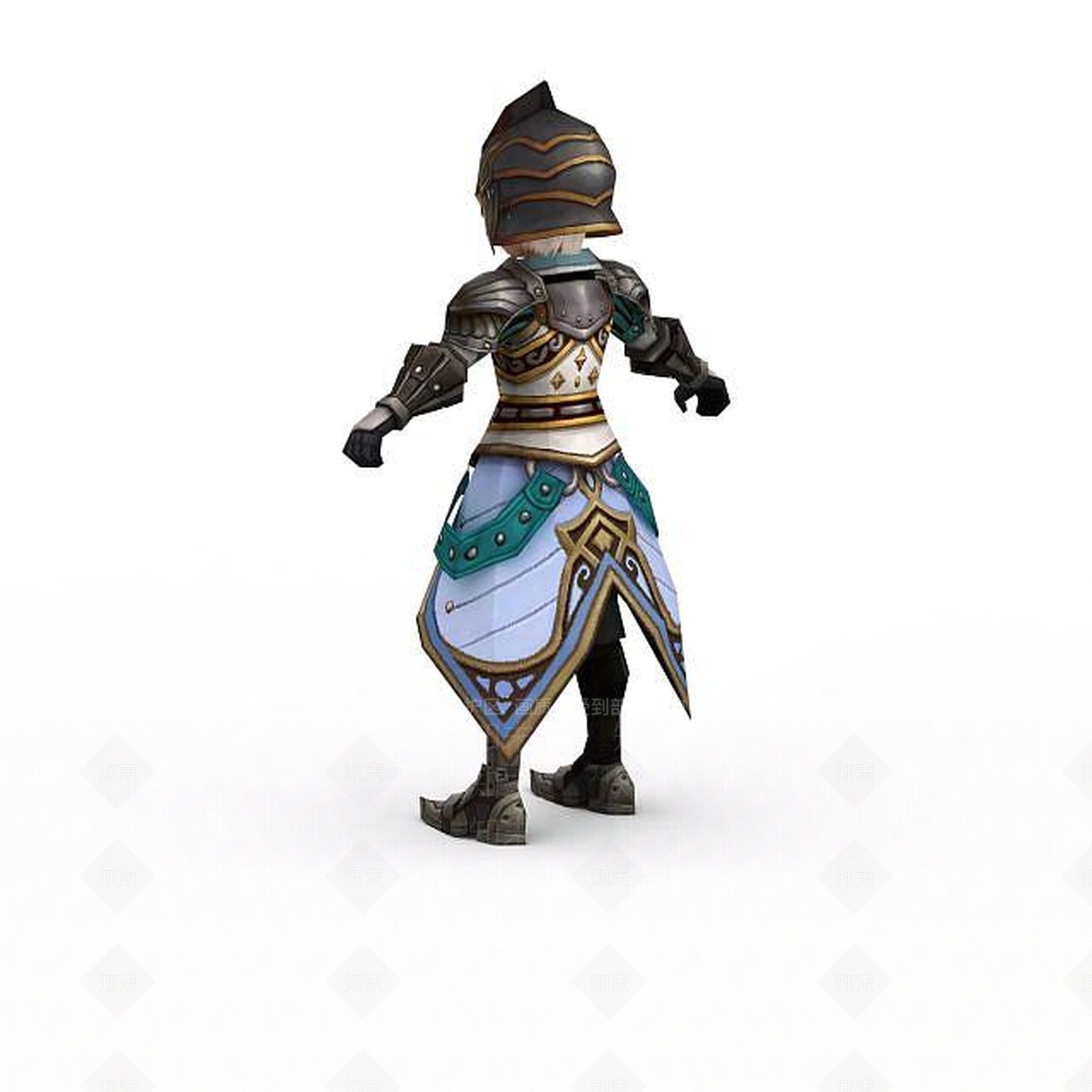 现代龙之谷牧师游戏人物3D模型下载【ID:1199718980】