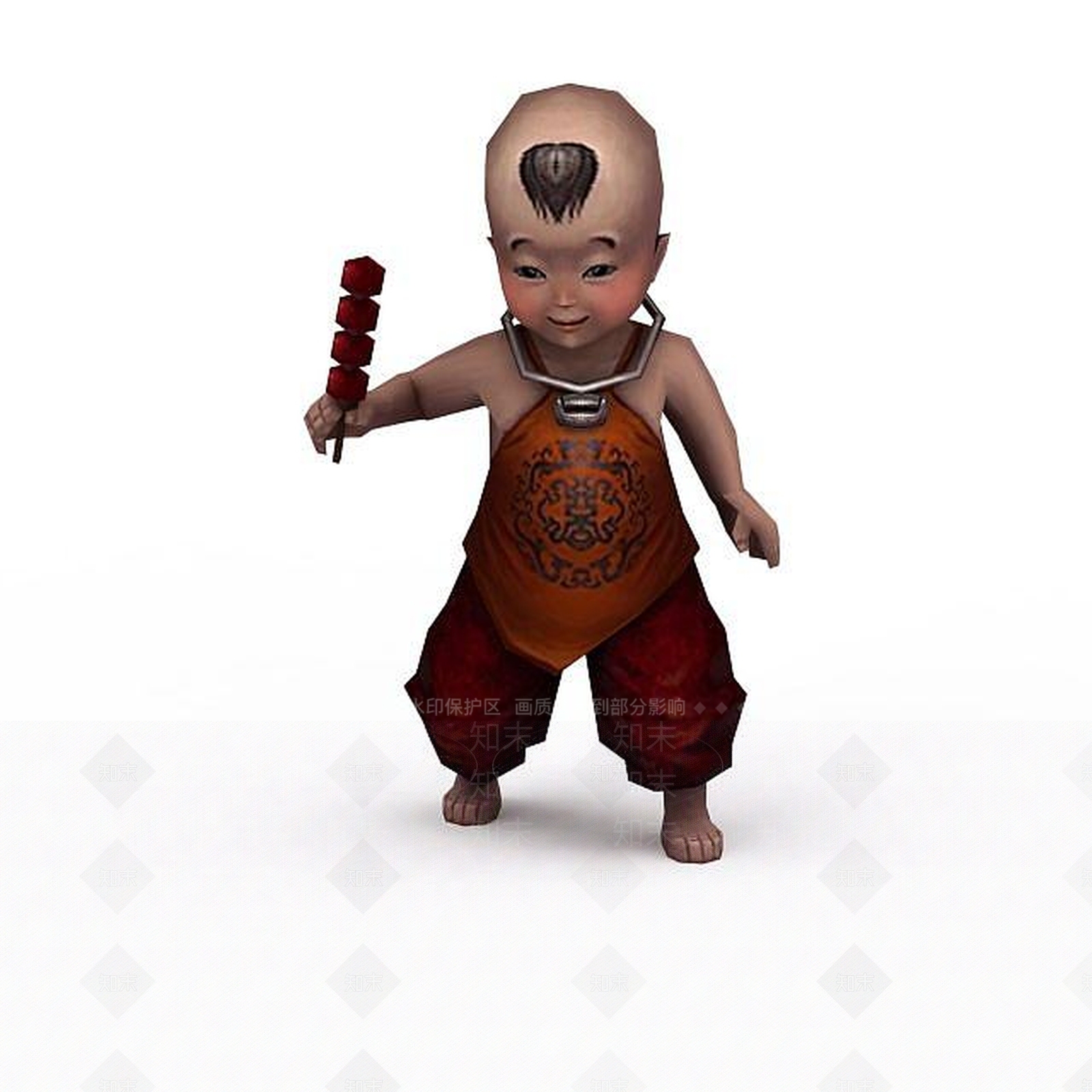 现代佛本是道游戏人物3D模型下载【ID:1199720962】