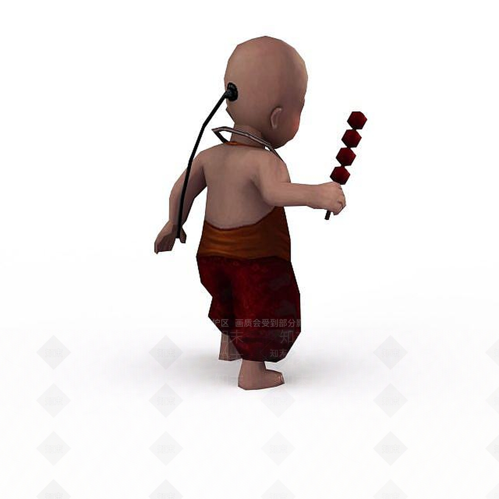现代佛本是道游戏人物3D模型下载【ID:1199720962】