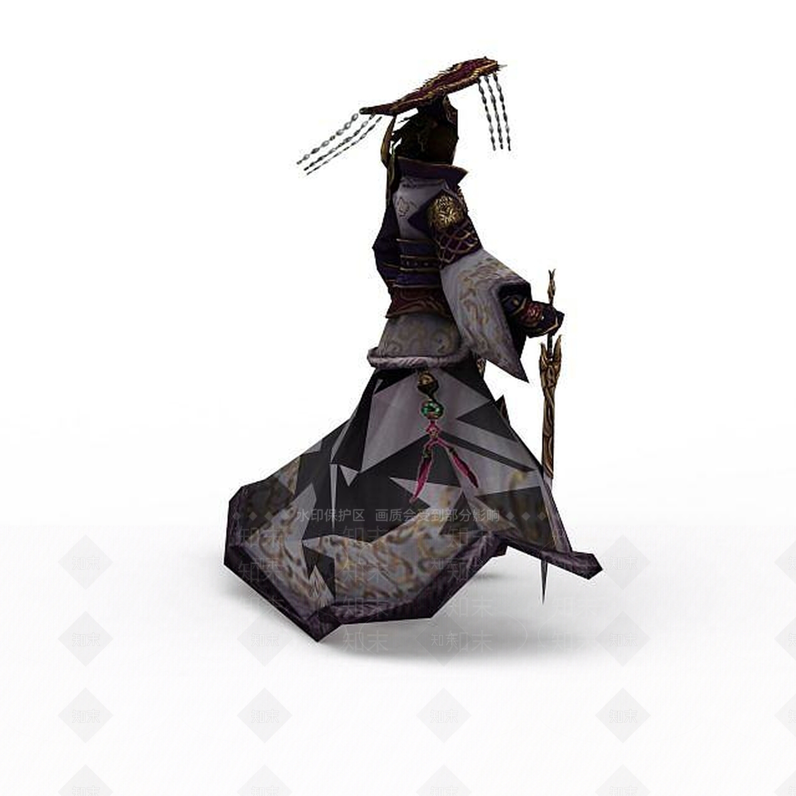 现代佛本是道游戏人物3D模型下载【ID:1199721554】