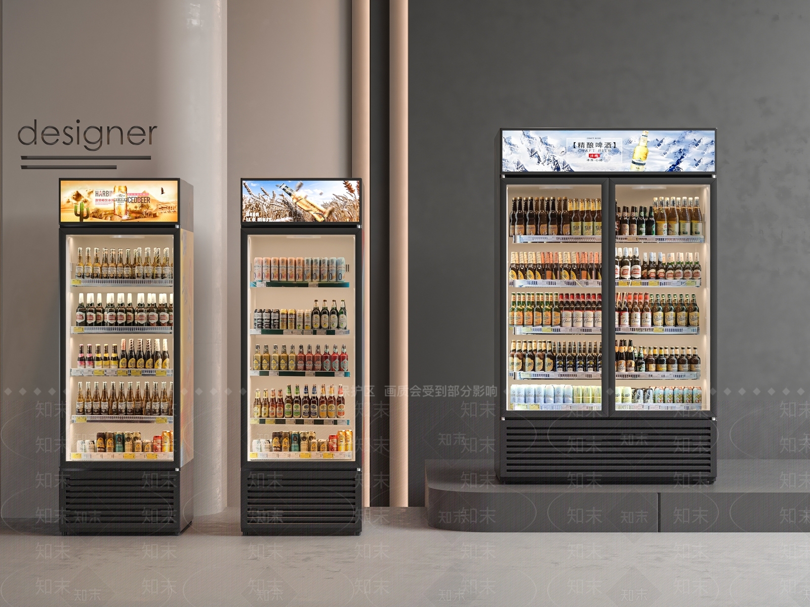 冰柜3D模型下载【ID:1199721891】