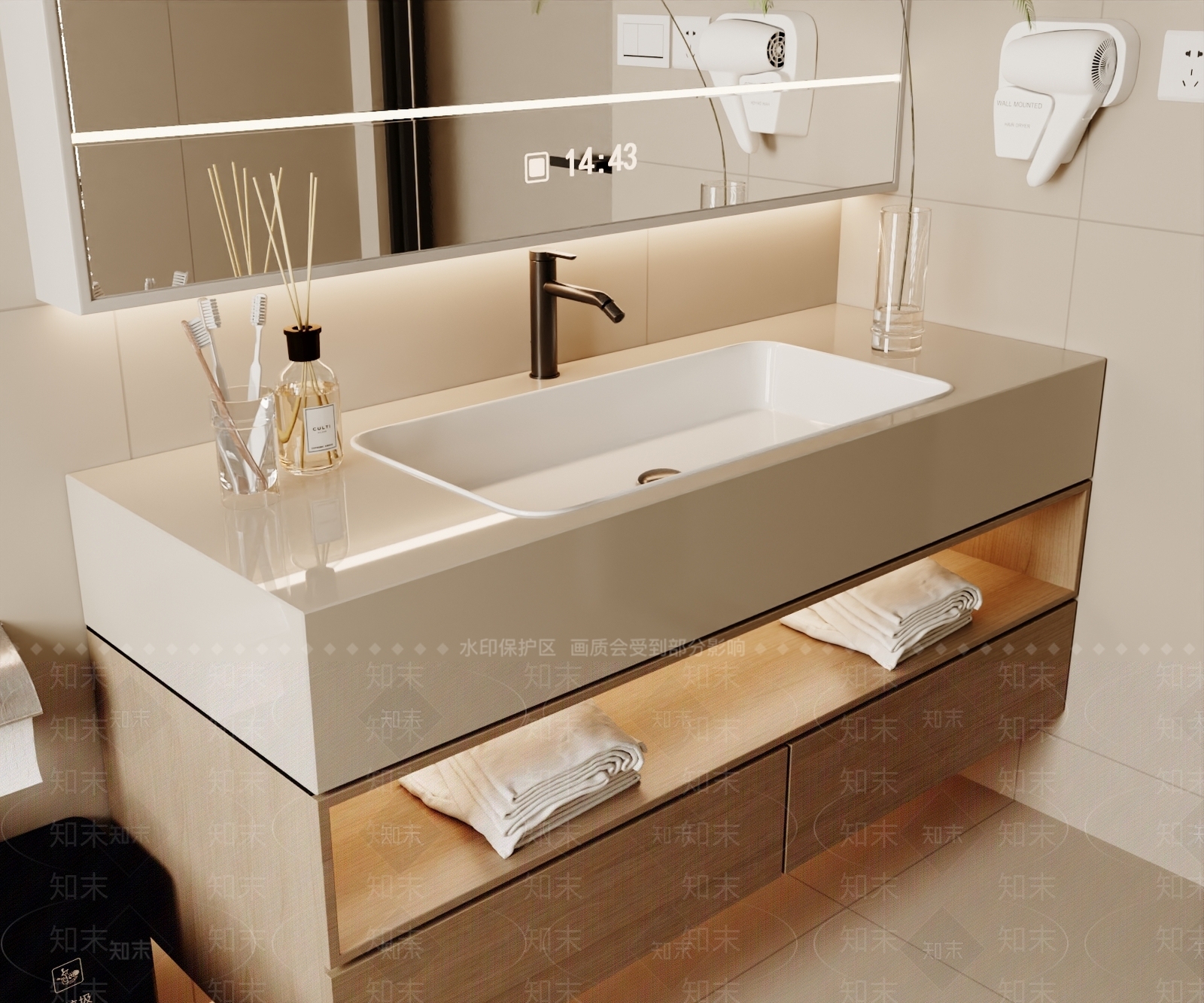 浴室柜3D模型下载【ID:1199725984】
