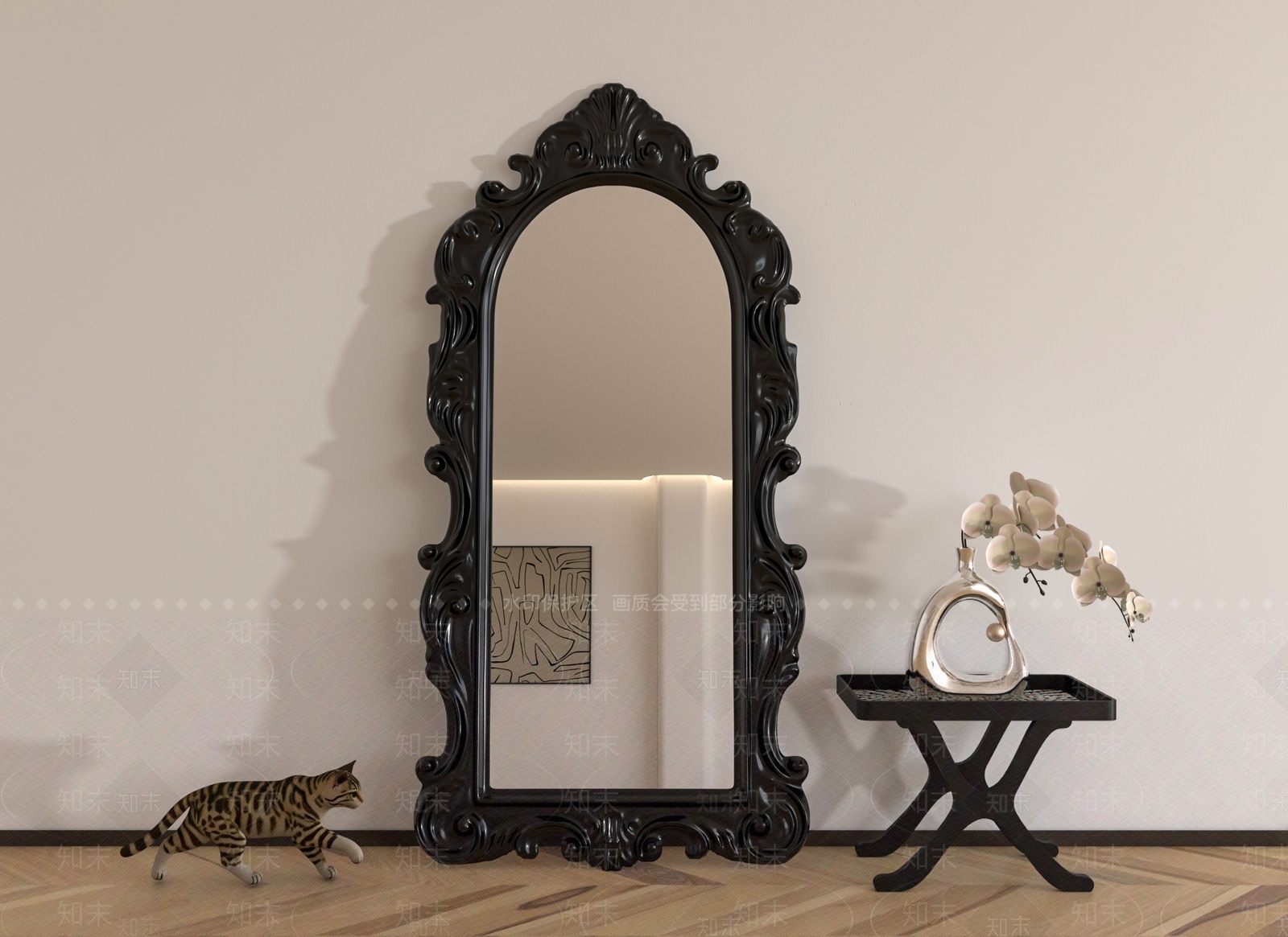 复古镜子SU模型下载【ID:1199726926】