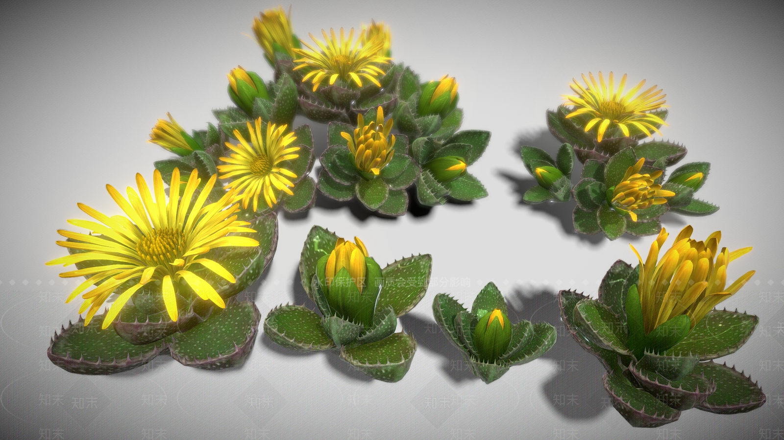 花3D模型下载【ID:1199727040】