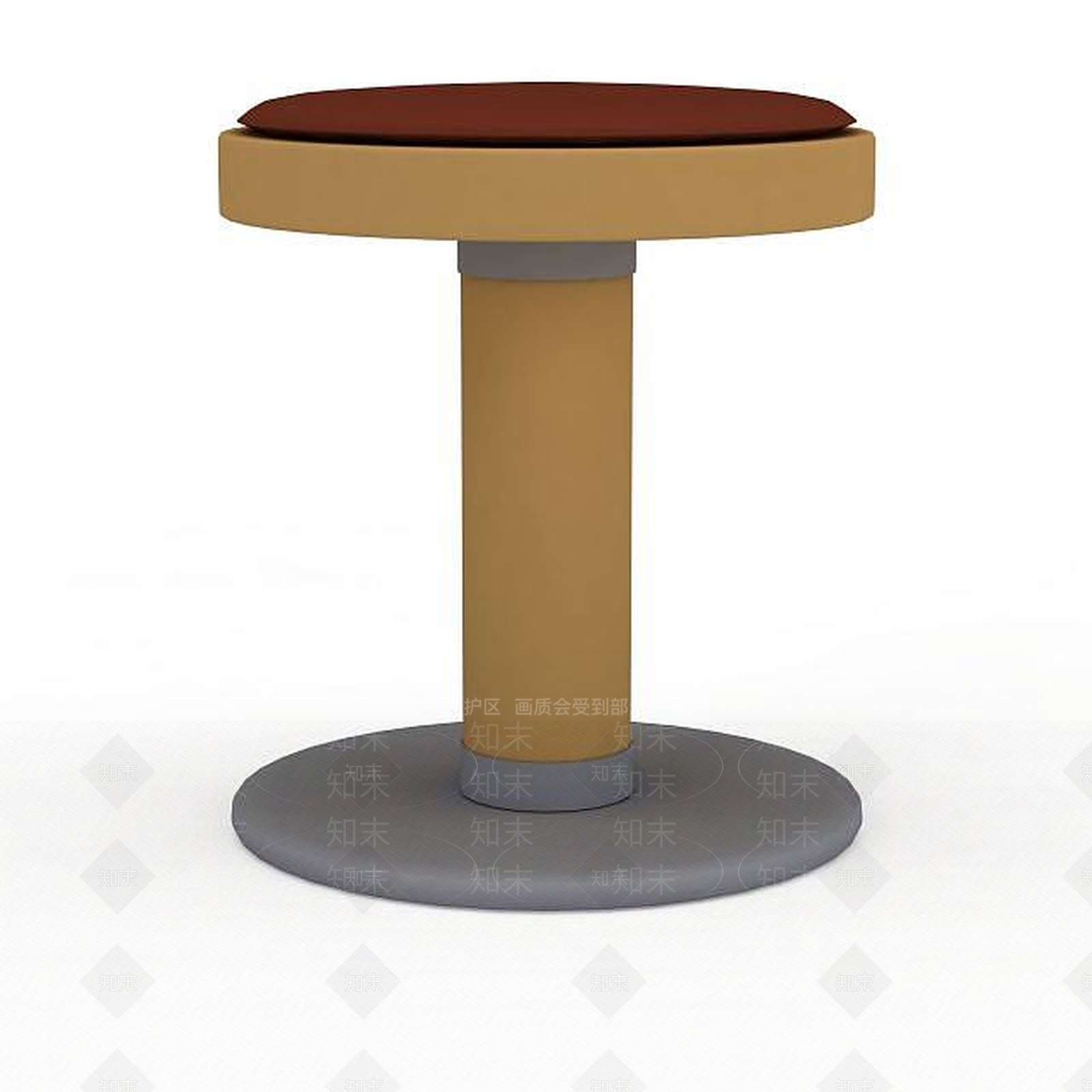 现代休闲圆凳3D模型下载【ID:1199727028】