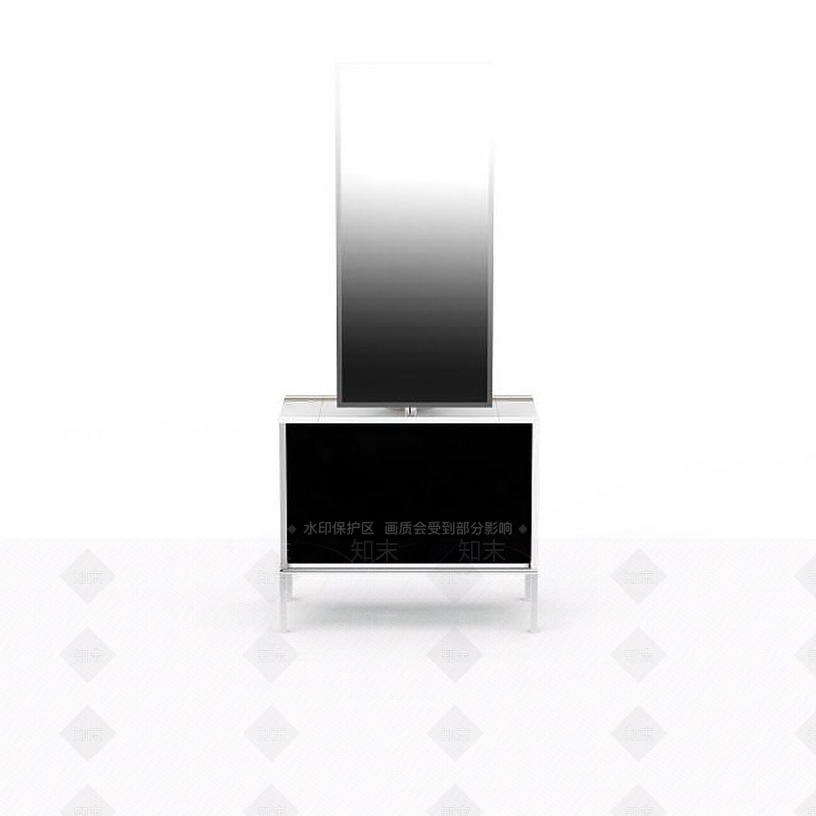 现代简约黑白拼色洗手台3D模型下载【ID:1199727382】