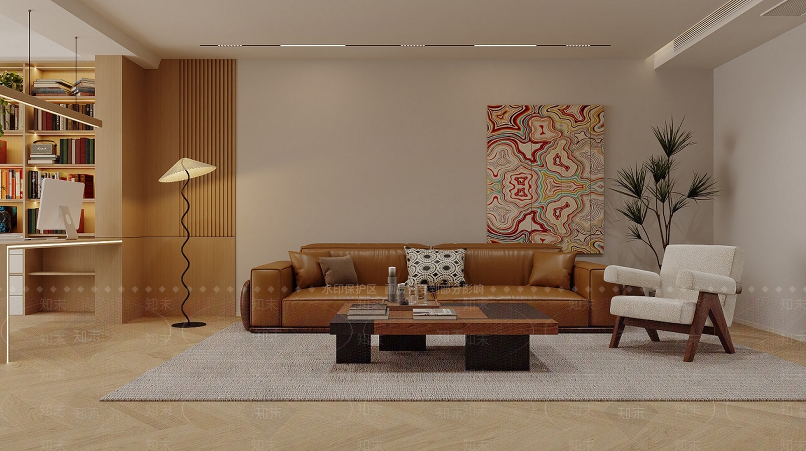 现代复古客餐厅3D模型下载【ID:1199728135】