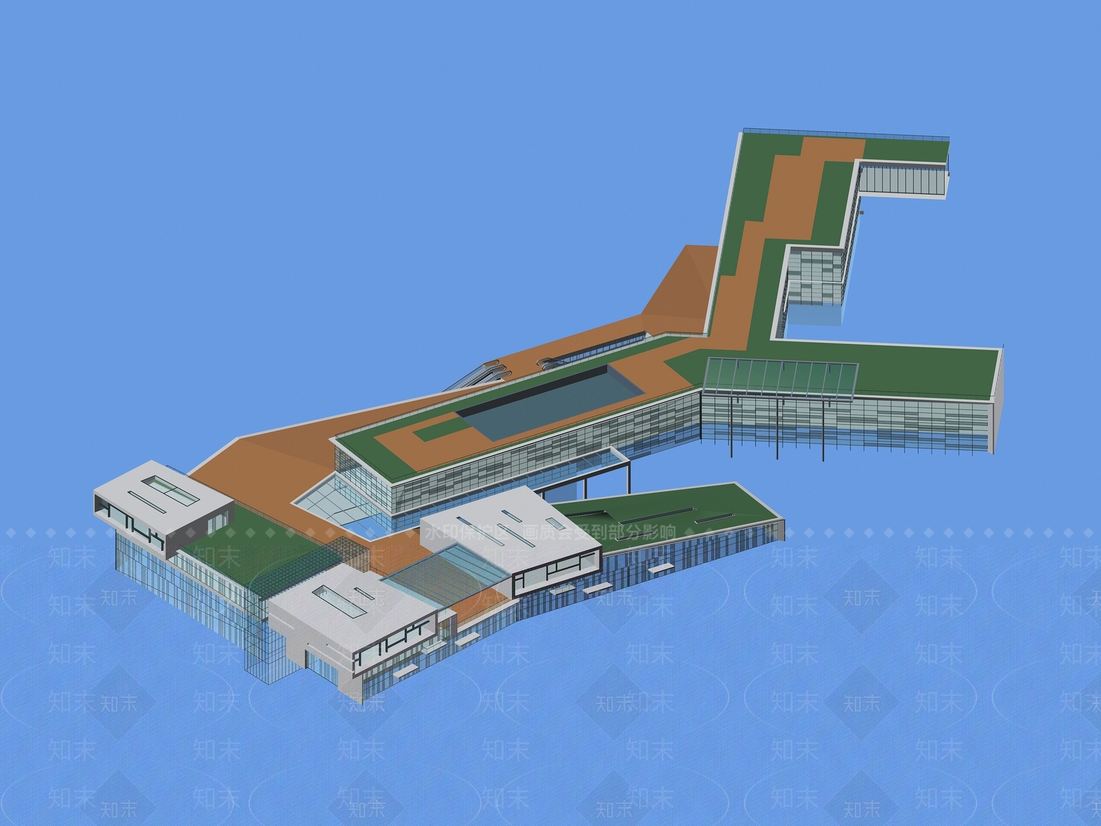 现代商业大厦3D模型下载【ID:1199730967】