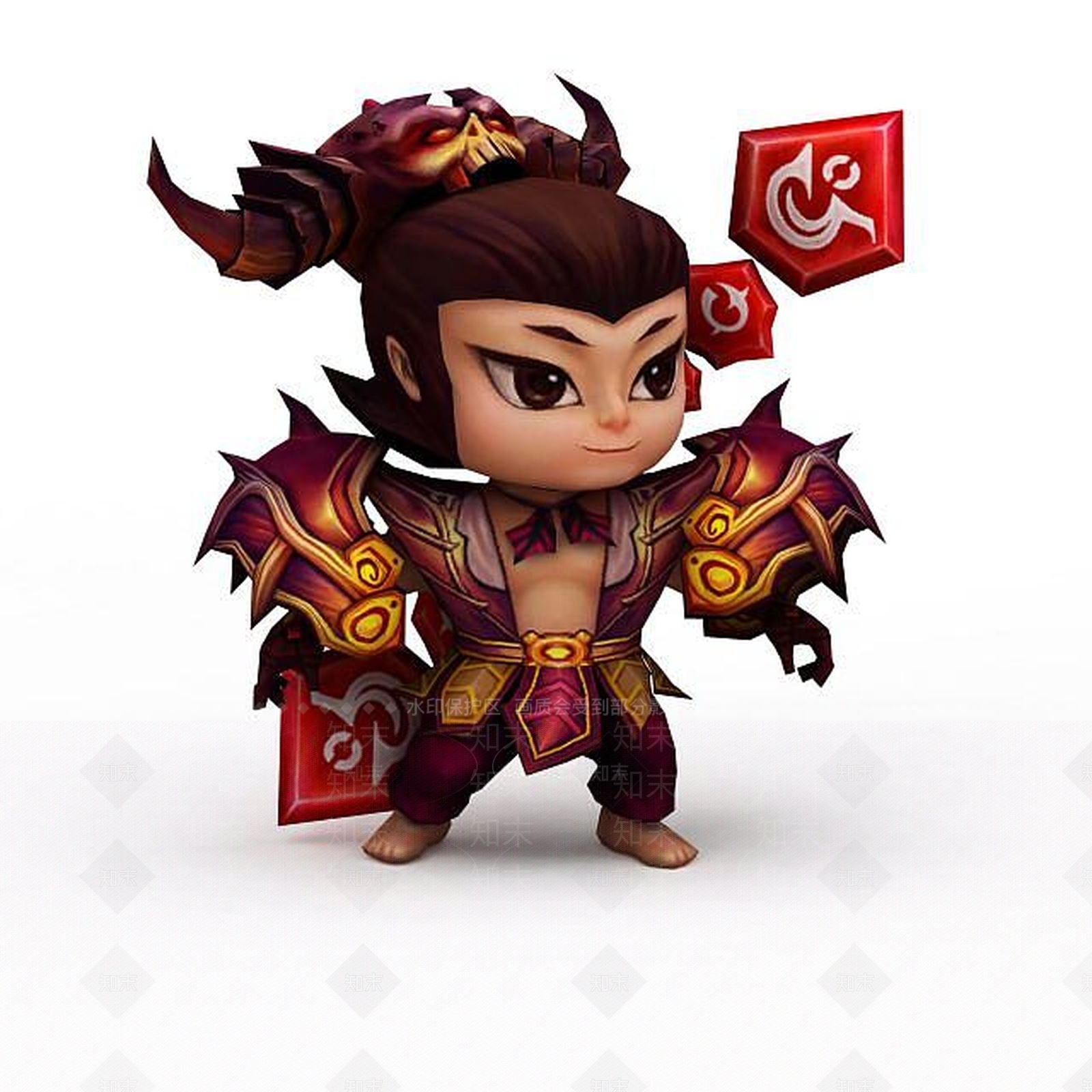 现代300英雄角色游戏人物3D模型下载【ID:1199731516】