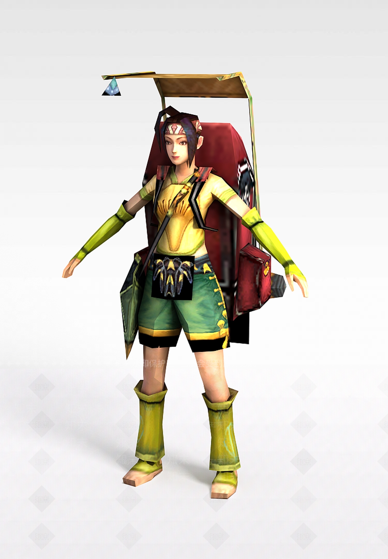 现代诛仙游戏人物3D模型下载【ID:1199731882】