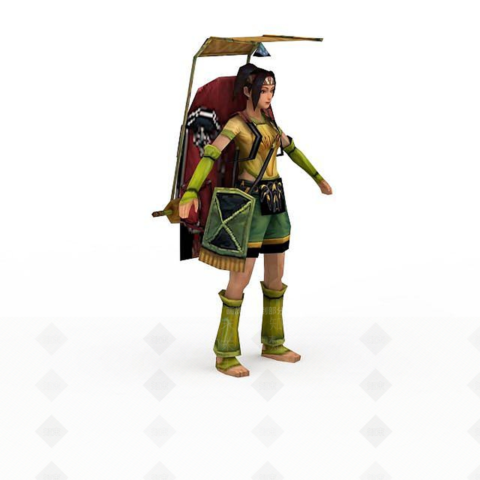 现代诛仙游戏人物3D模型下载【ID:1199731882】