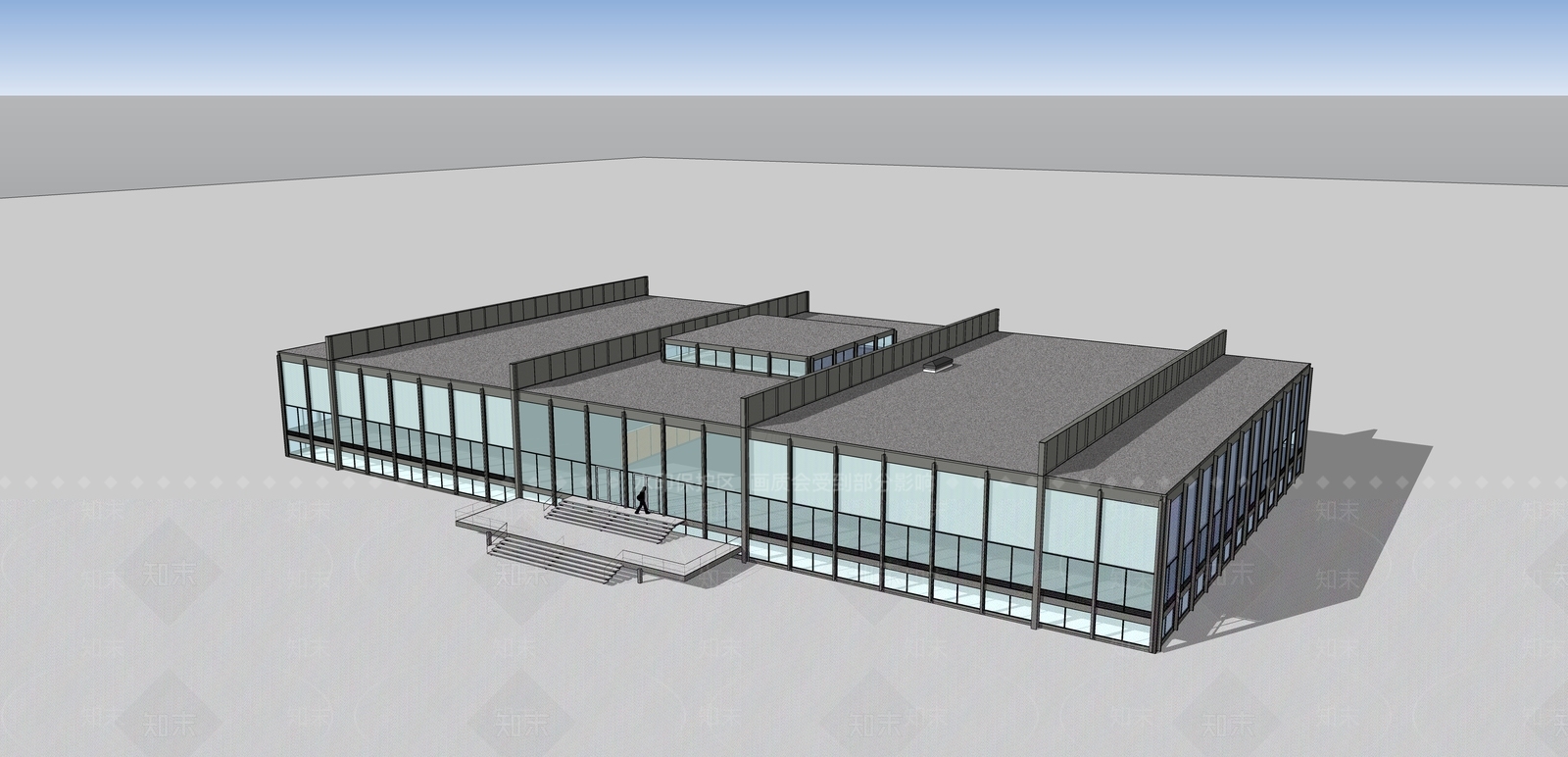 现代大学教学楼SU模型下载【ID:1199731983】