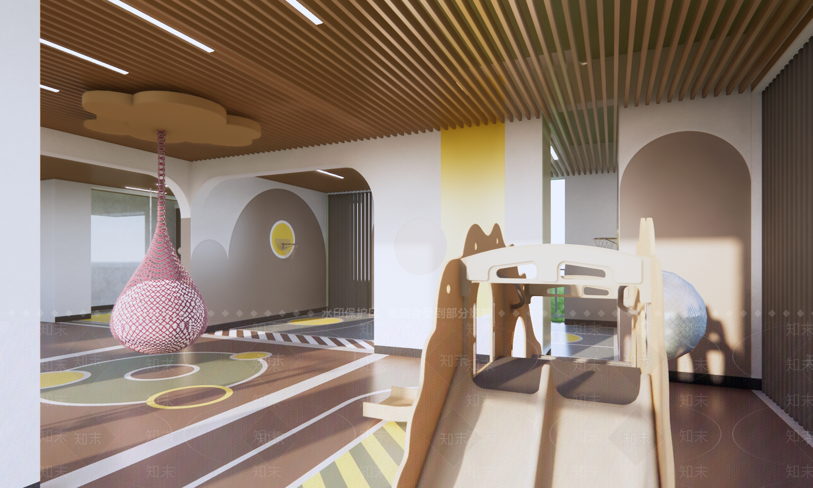 现代轻奢小区景观SU模型下载【ID:1199732501】