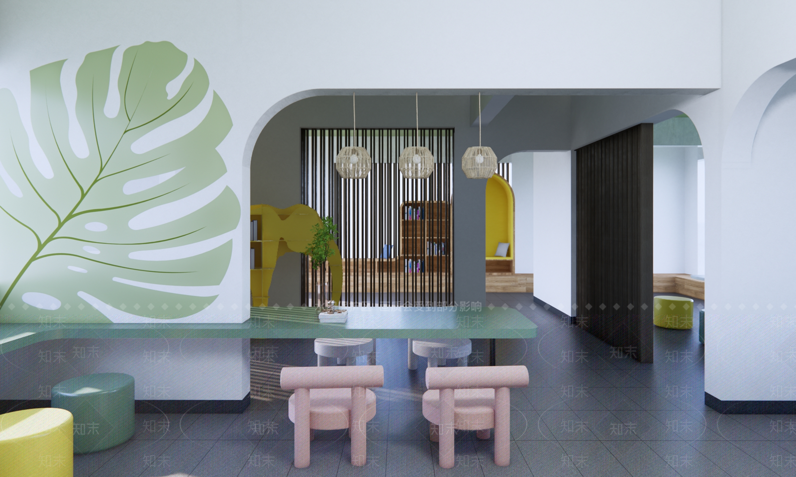 现代小区景观SU模型下载【ID:1199732533】