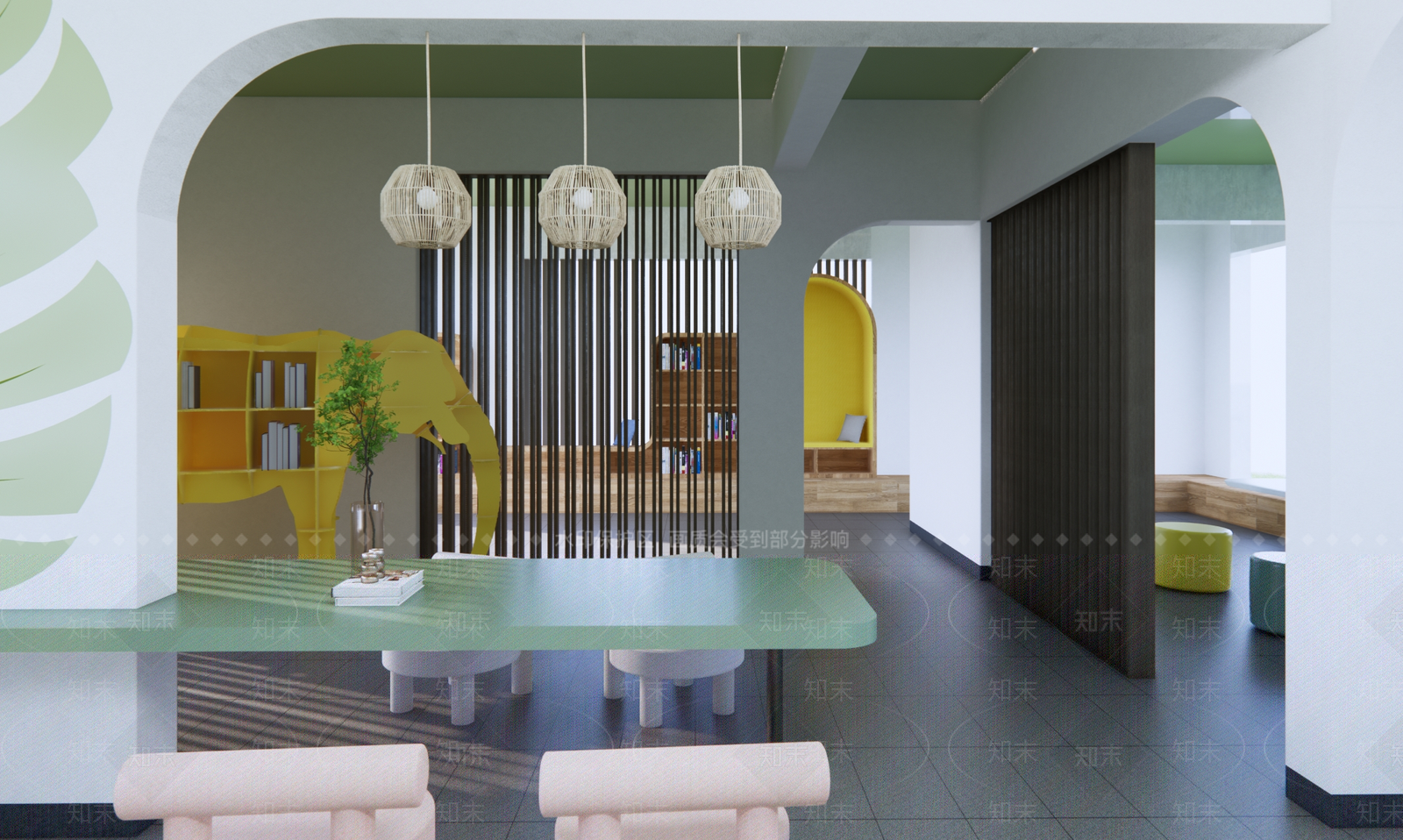 现代小区景观SU模型下载【ID:1199732533】