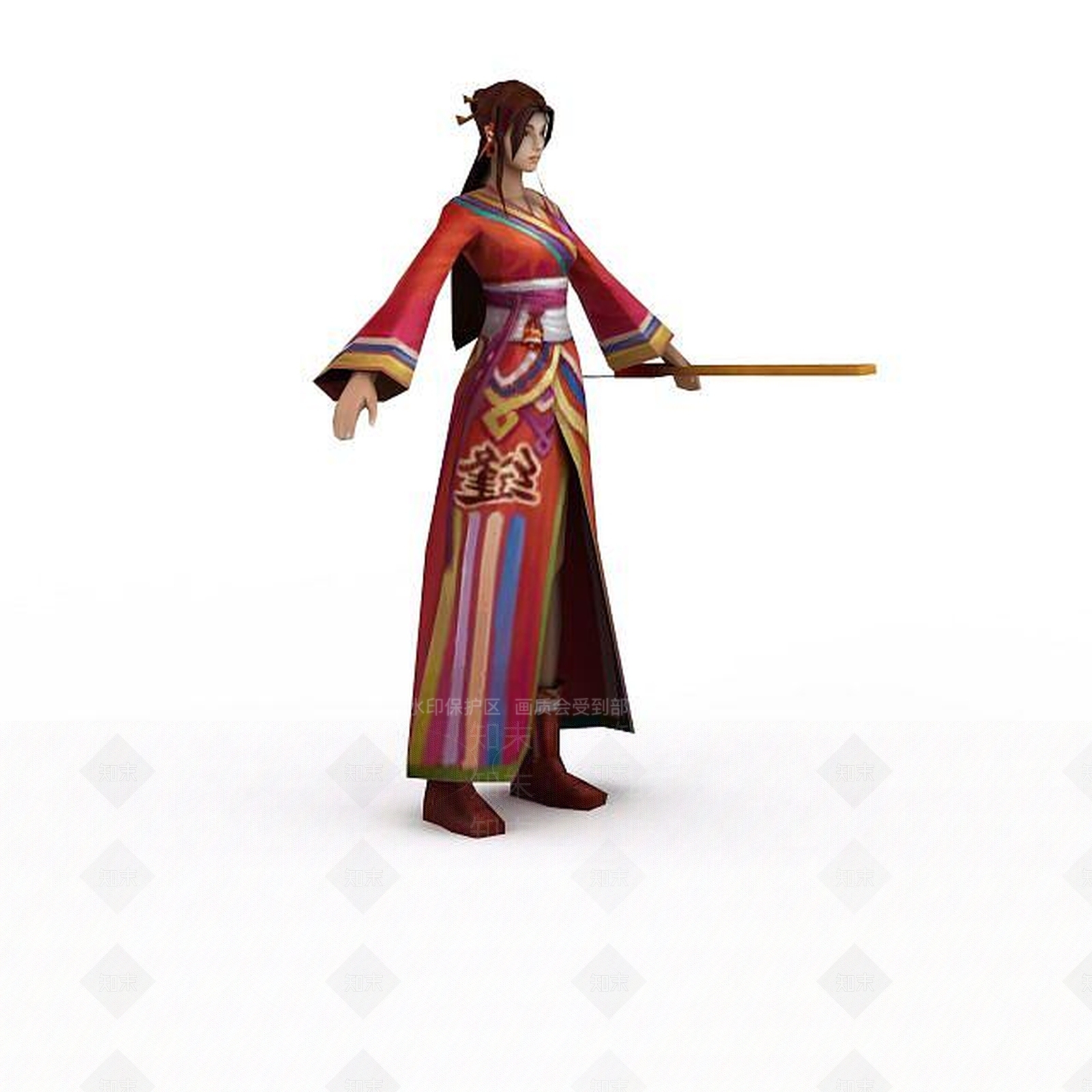现代诛仙游戏人物3D模型下载【ID:1199732177】