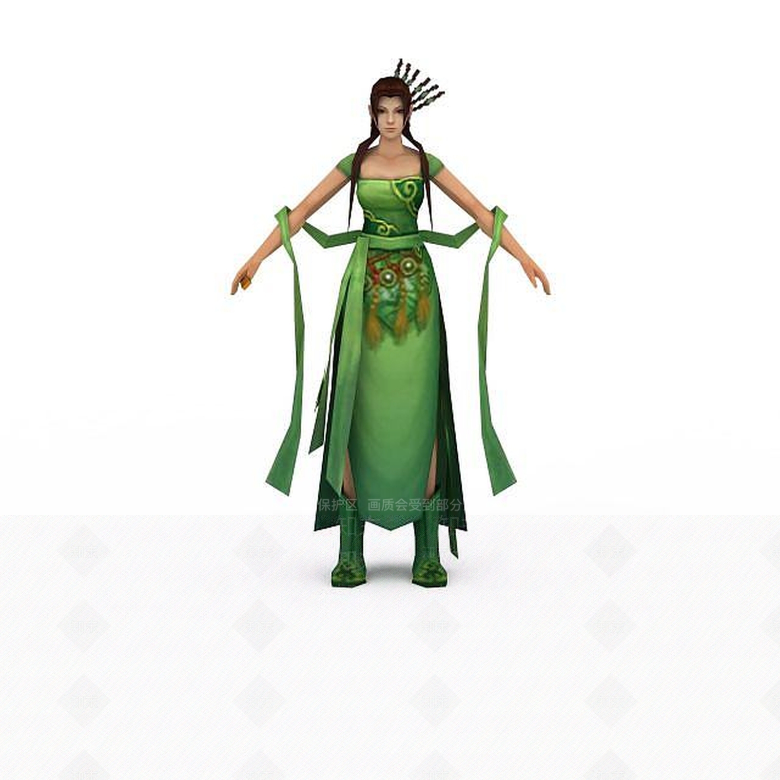 现代诛仙游戏人物3D模型下载【ID:1199732270】