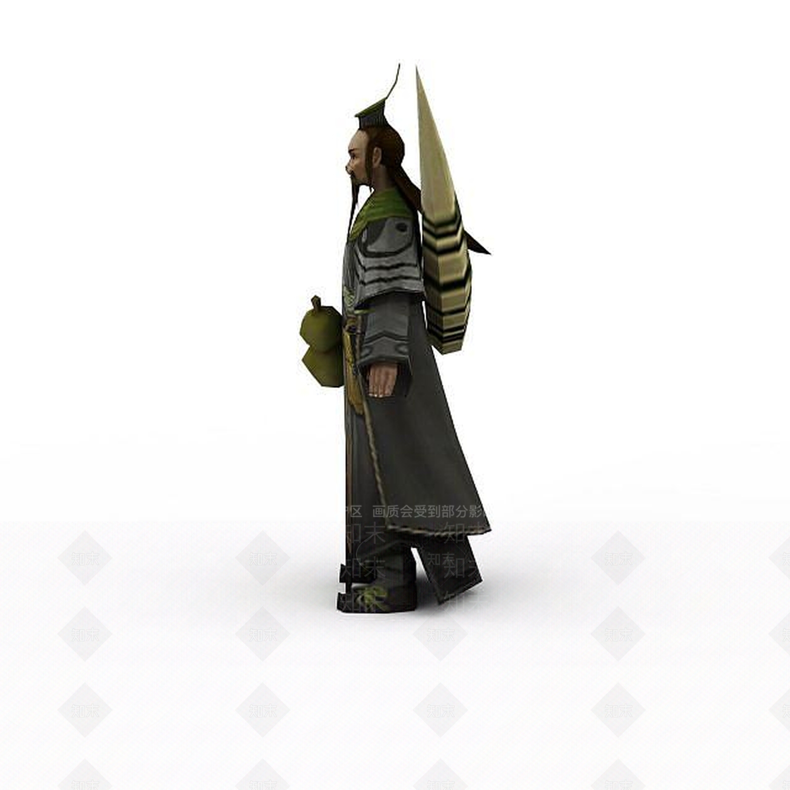 现代诛仙游戏人物3D模型下载【ID:1199732303】
