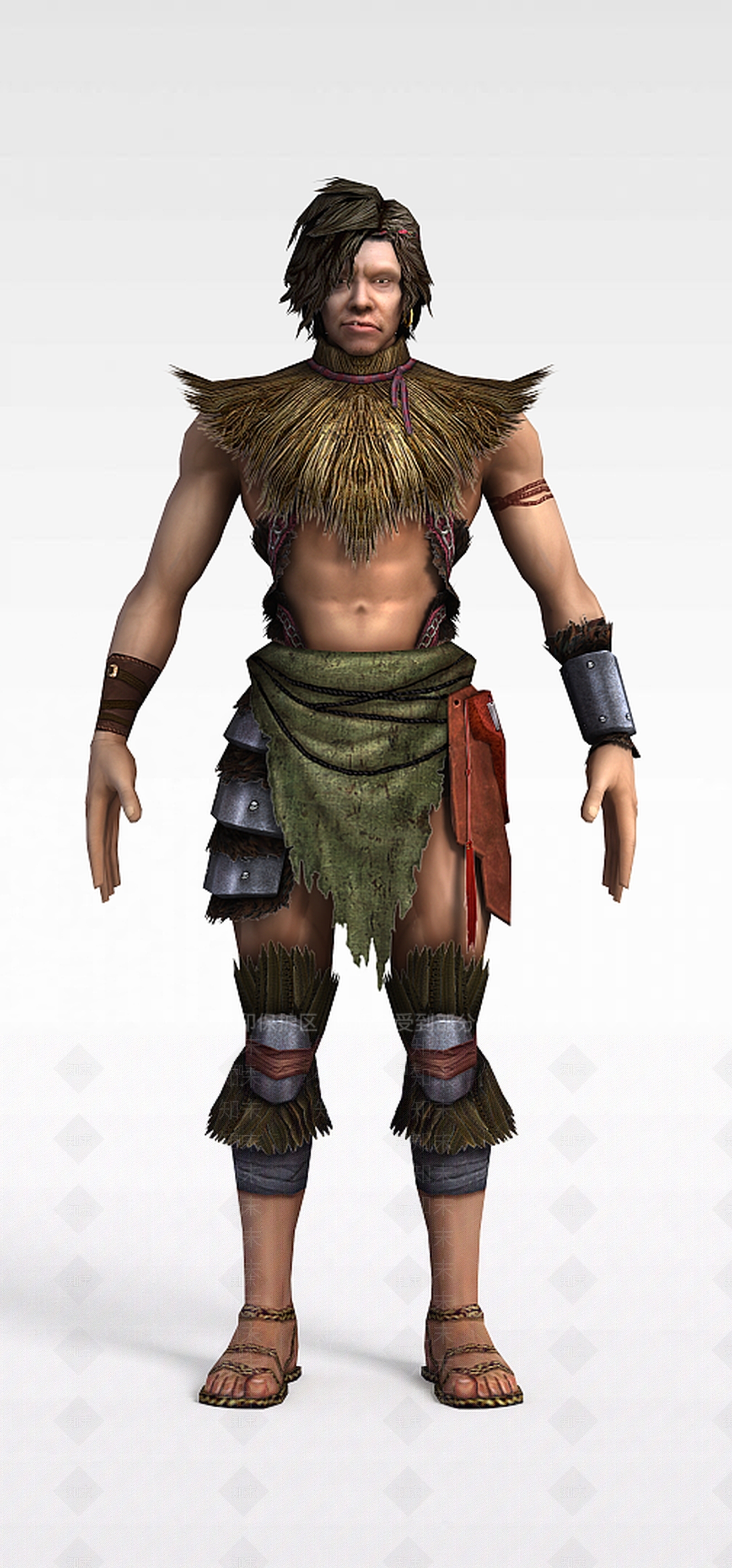 现代野人游戏人物动漫角色3D模型下载【ID:1199733446】