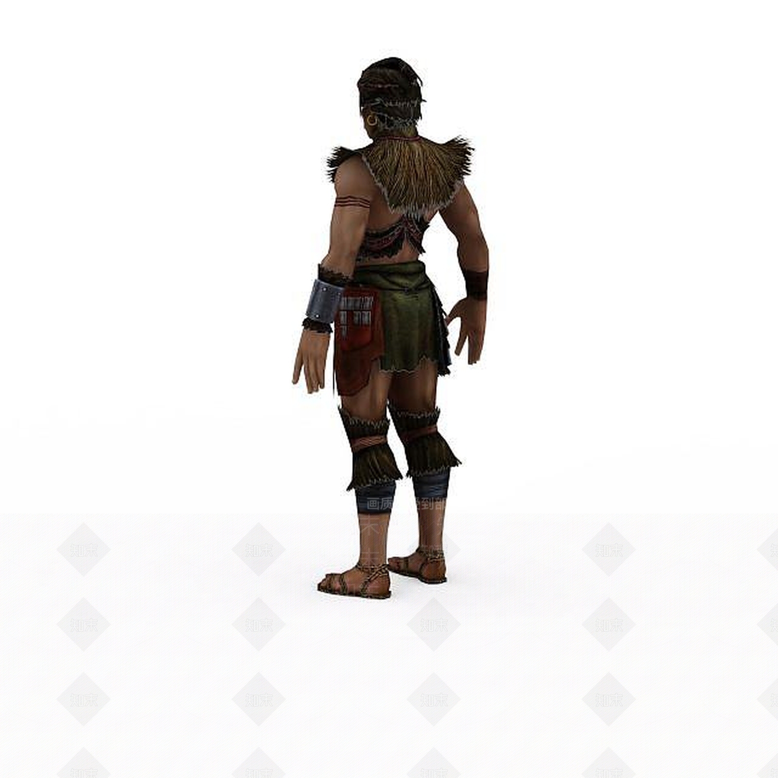 现代野人游戏人物动漫角色3D模型下载【ID:1199733446】