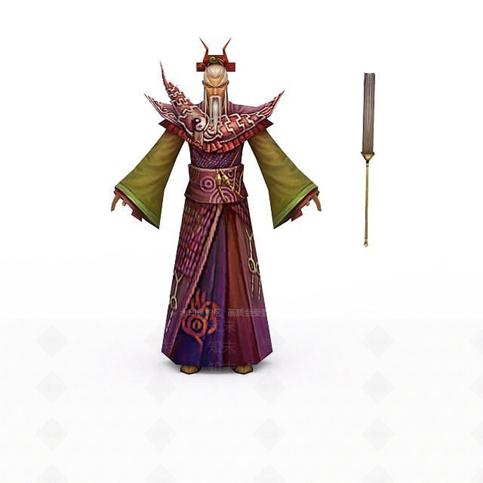 现代诛仙游戏人物3D模型下载【ID:1199733583】