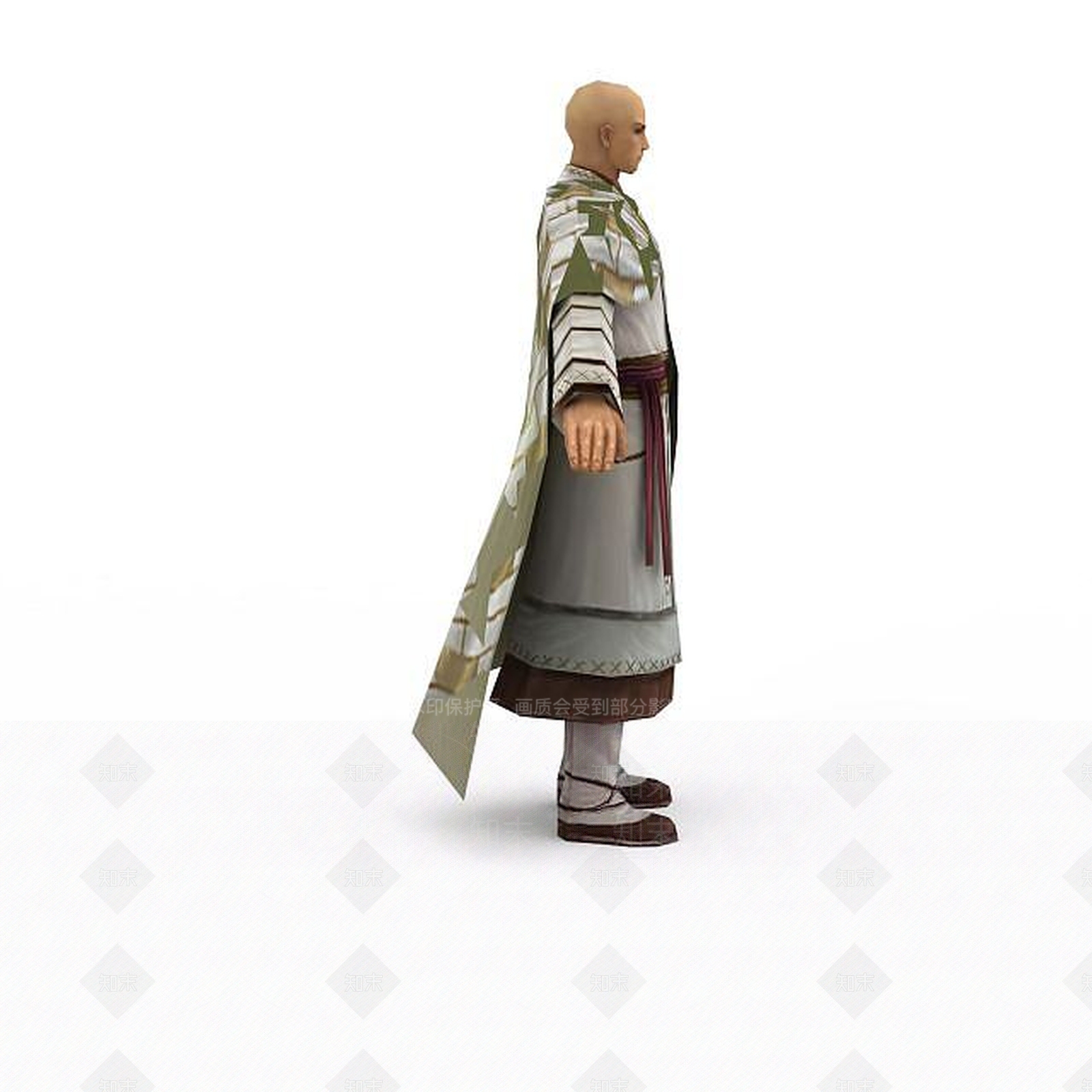 现代诛仙游戏人物3D模型下载【ID:1199733549】