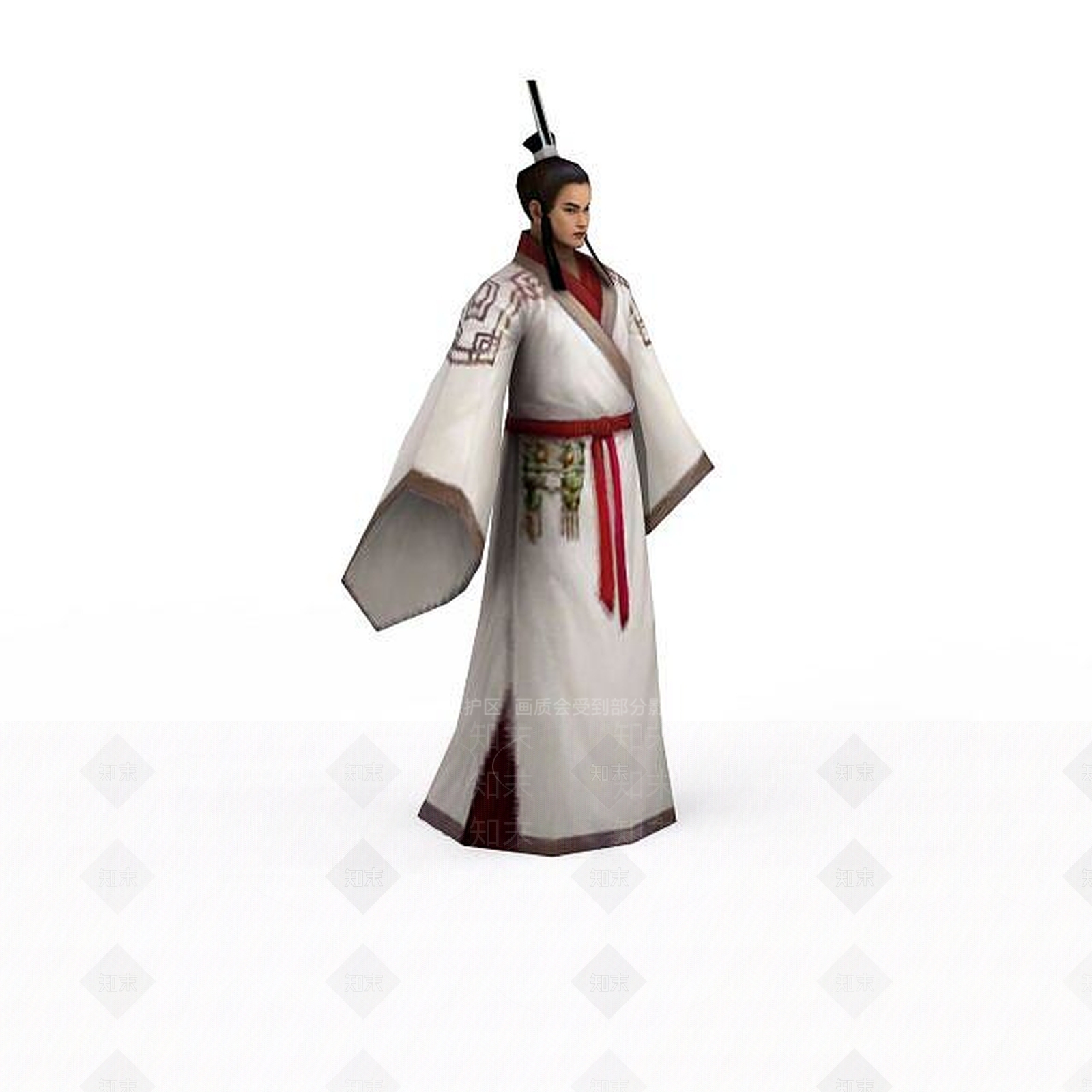 现代诛仙游戏人物3D模型下载【ID:1199733663】