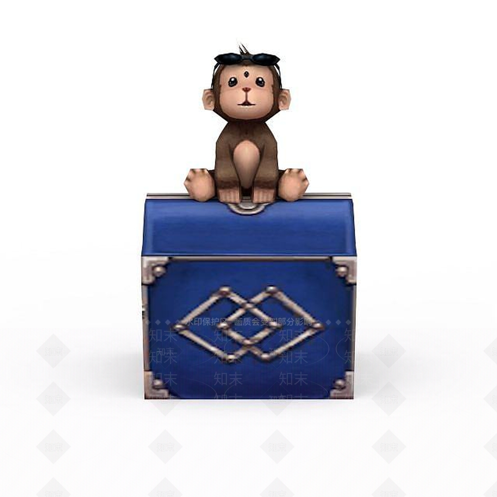 现代诛仙动漫角色动物猴子3D模型下载【ID:1199733614】