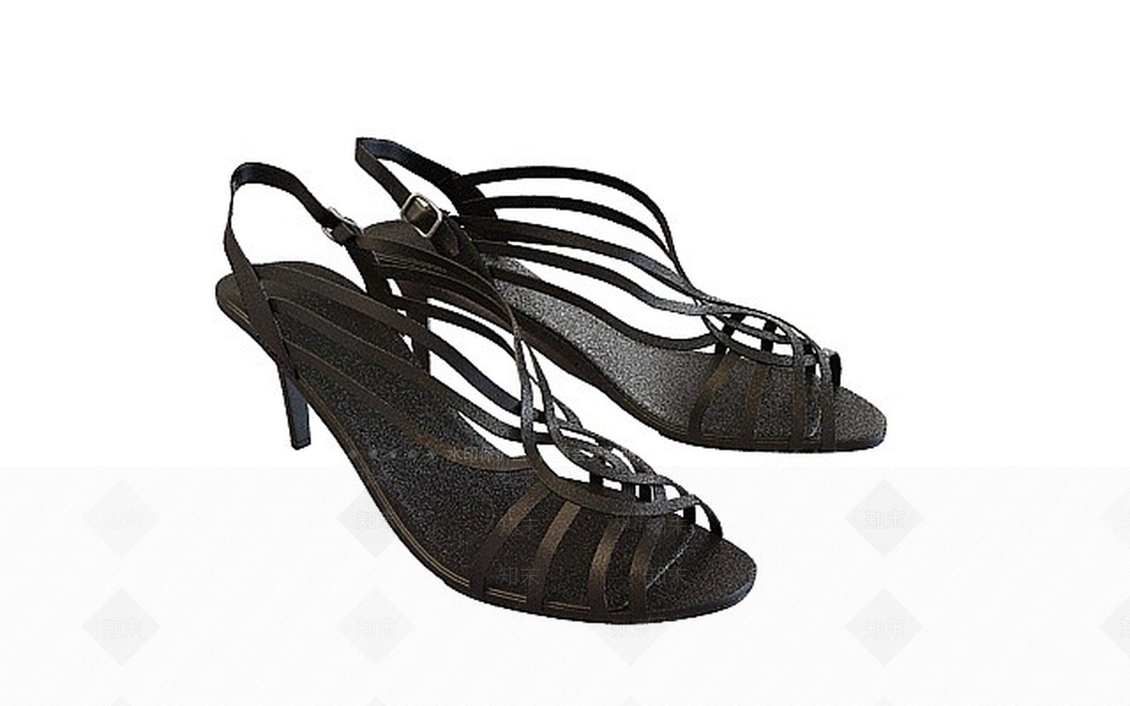 现代凉鞋3D模型下载【ID:1199733710】