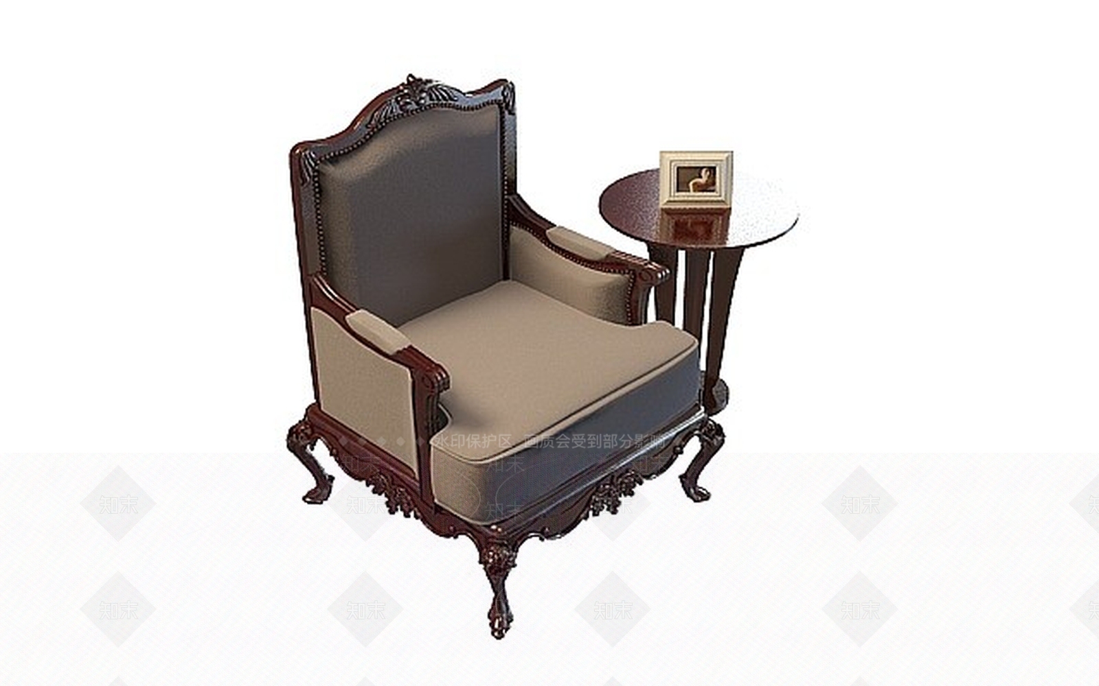 欧式古典欧式商务桌椅3D模型下载【ID:1199734276】