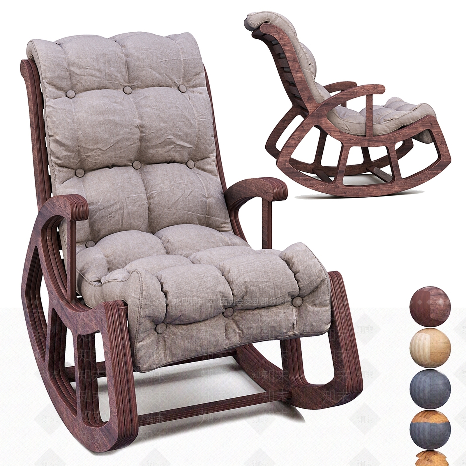 休闲椅3D模型下载【ID:1199742148】