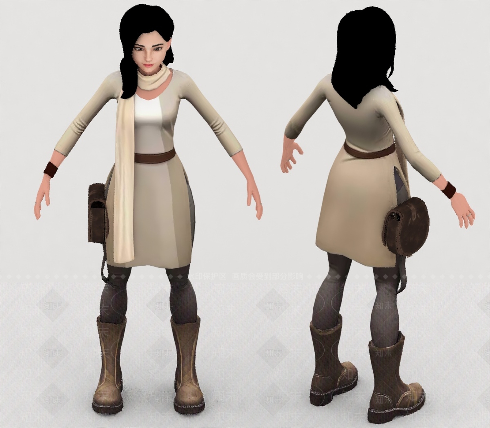 虚拟人物3D模型下载【ID:1199744845】
