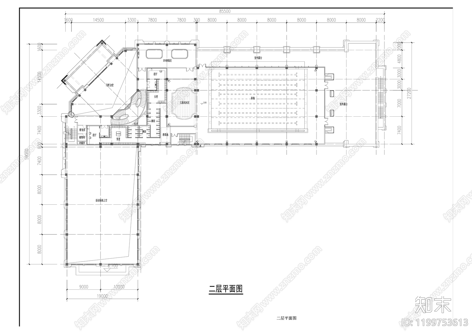 现代商业街cad施工图下载【ID:1199753613】