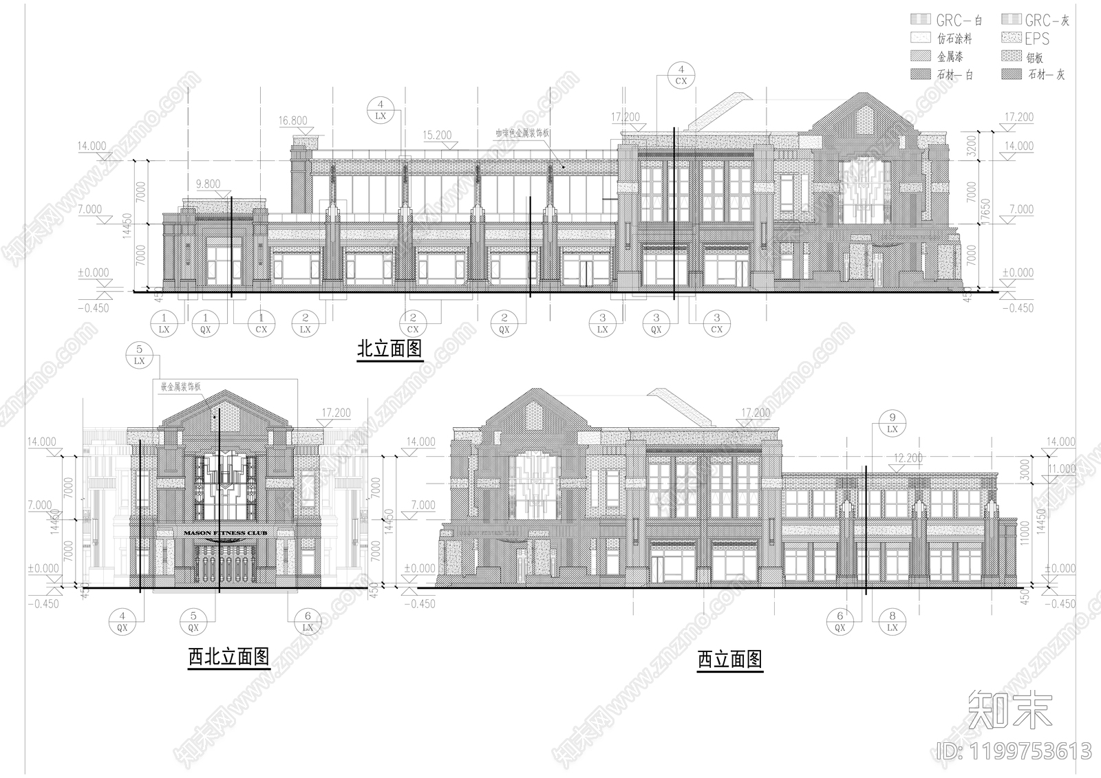 现代商业街cad施工图下载【ID:1199753613】