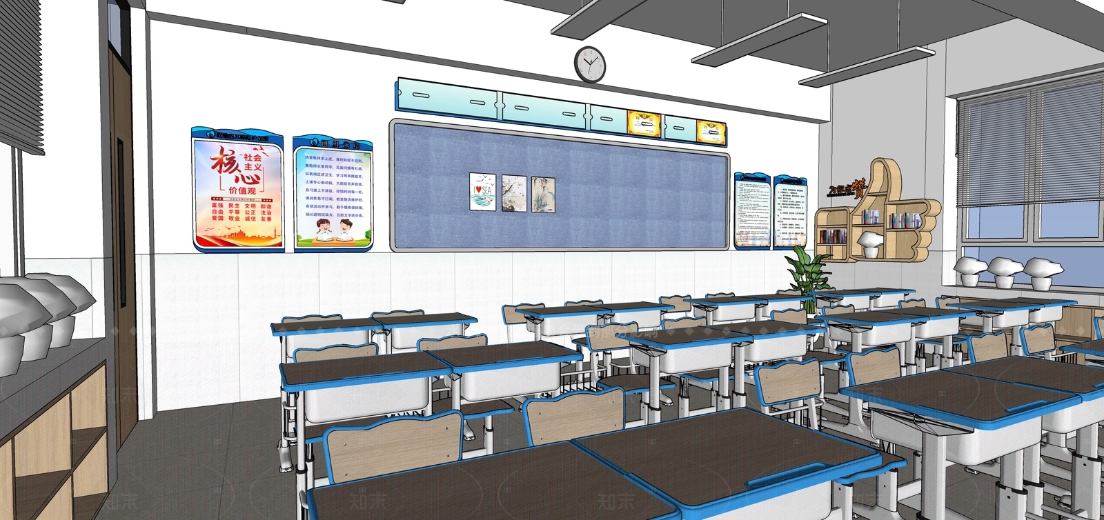 现代其他学校空间SU模型下载【ID:1199753652】