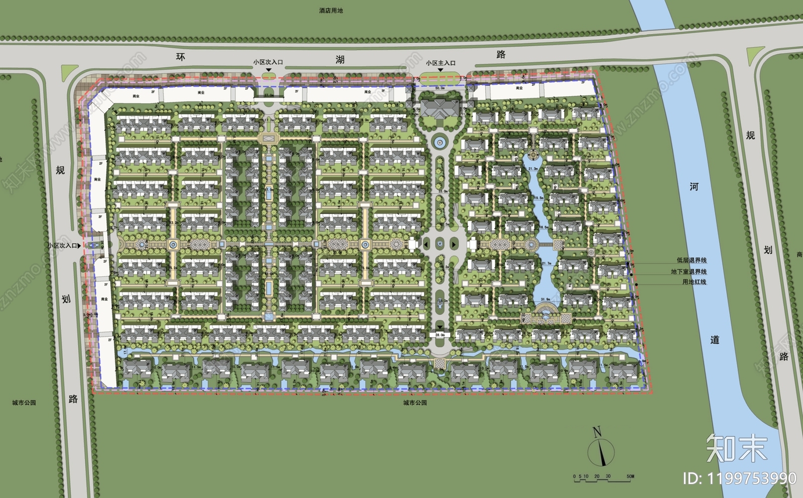 现代住宅楼建筑施工图下载【ID:1199753990】