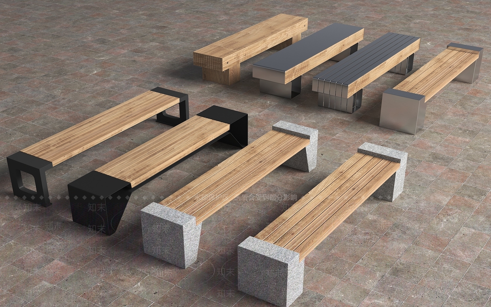 现代景观座椅3D模型下载【ID:1199754906】