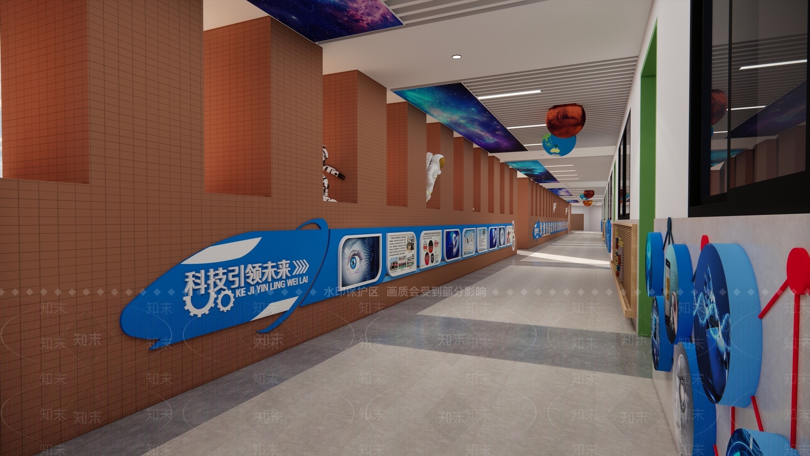 现代其他学校空间SU模型下载【ID:1199755110】