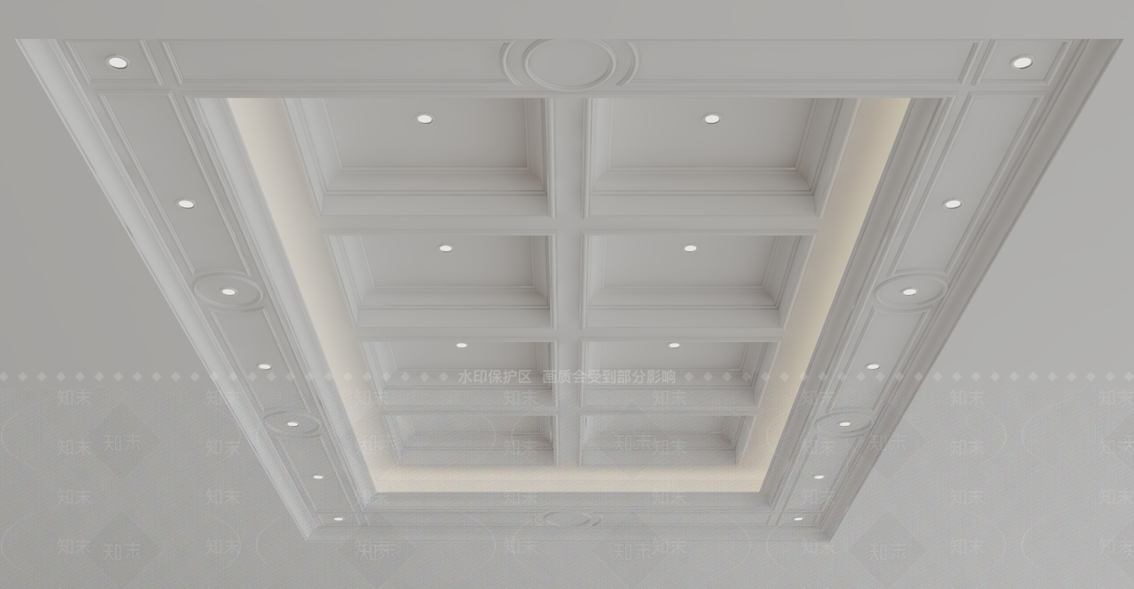 欧式吊顶3D模型下载【ID:1199755666】