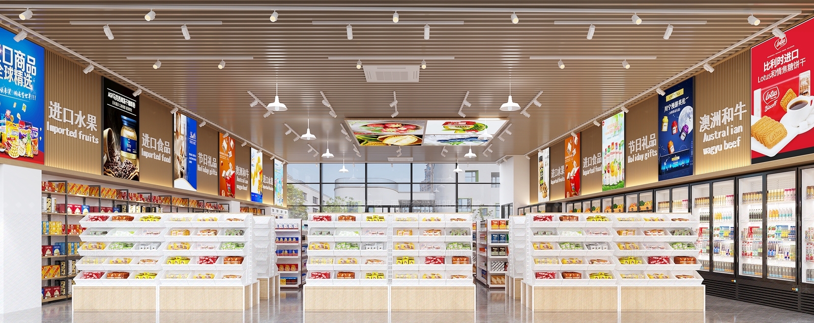 现代超市3D模型下载【ID:1199757183】