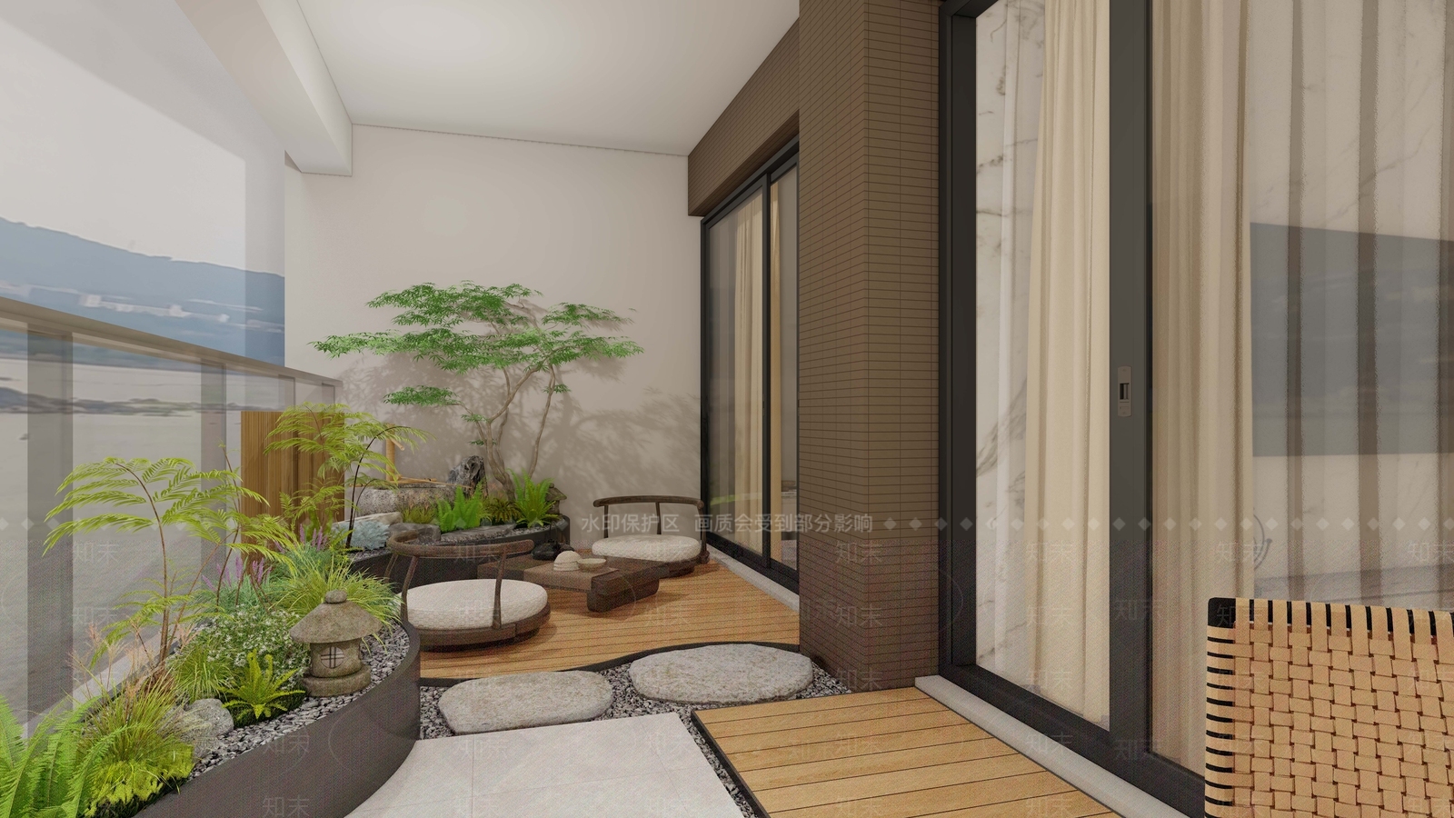 家居阳台SU模型下载【ID:1199760888】