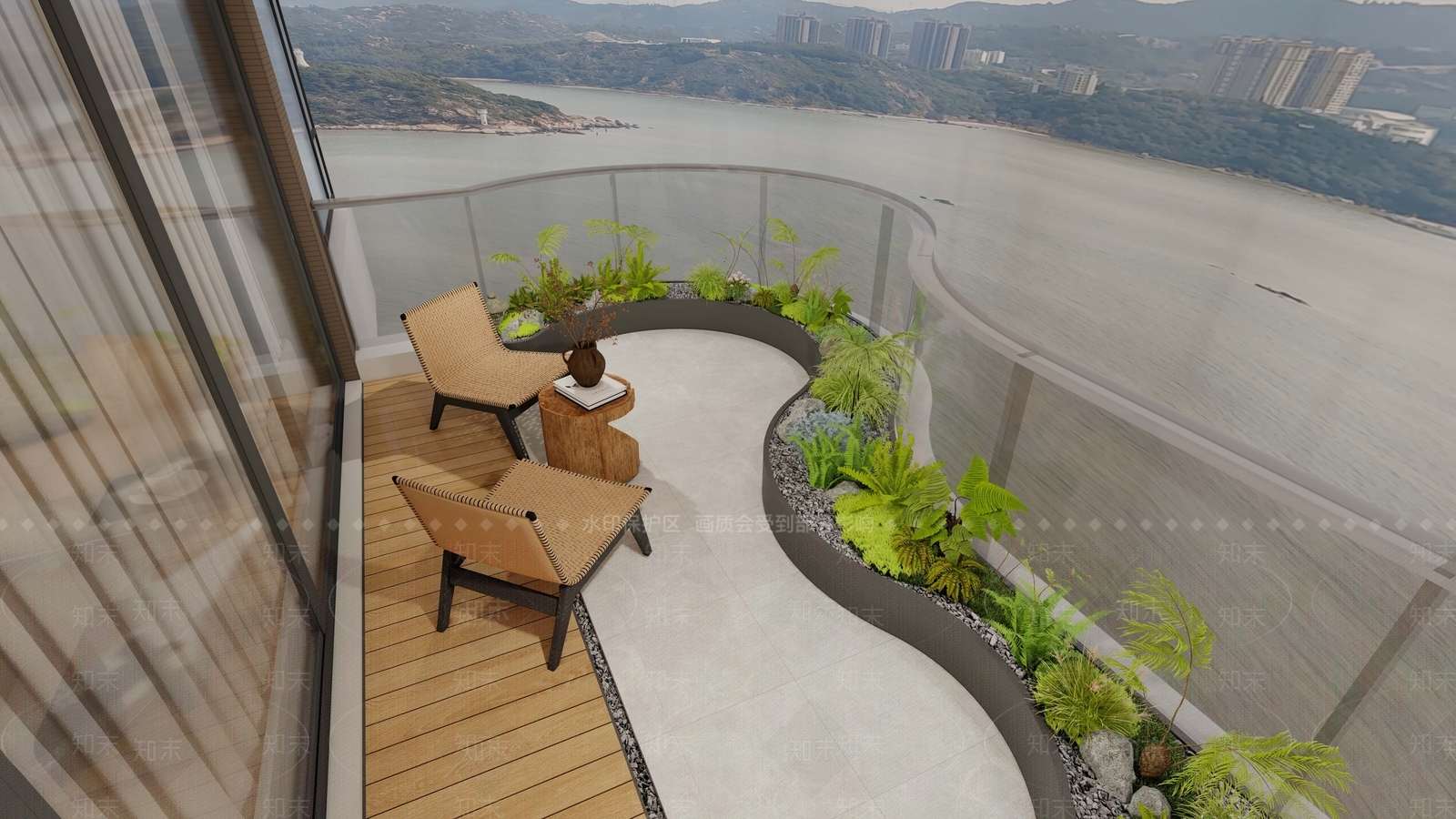 家居阳台SU模型下载【ID:1199760888】