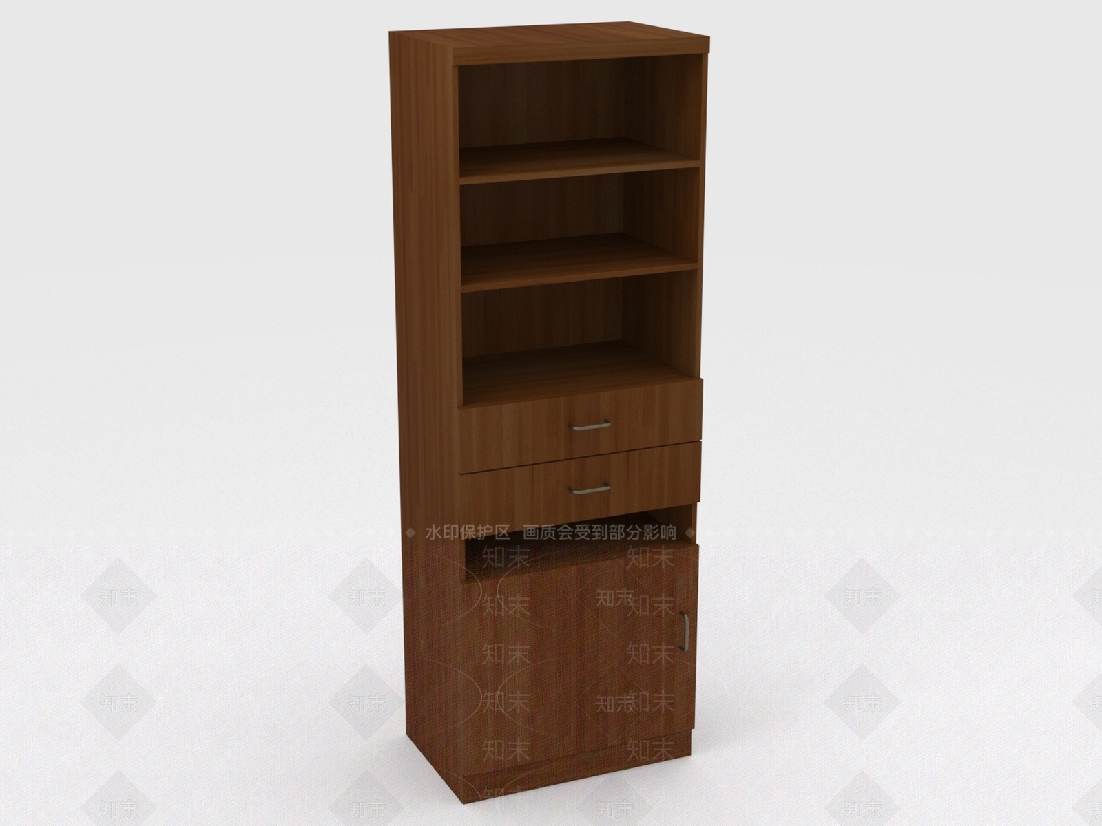 简约书柜3D模型下载【ID:1199762565】