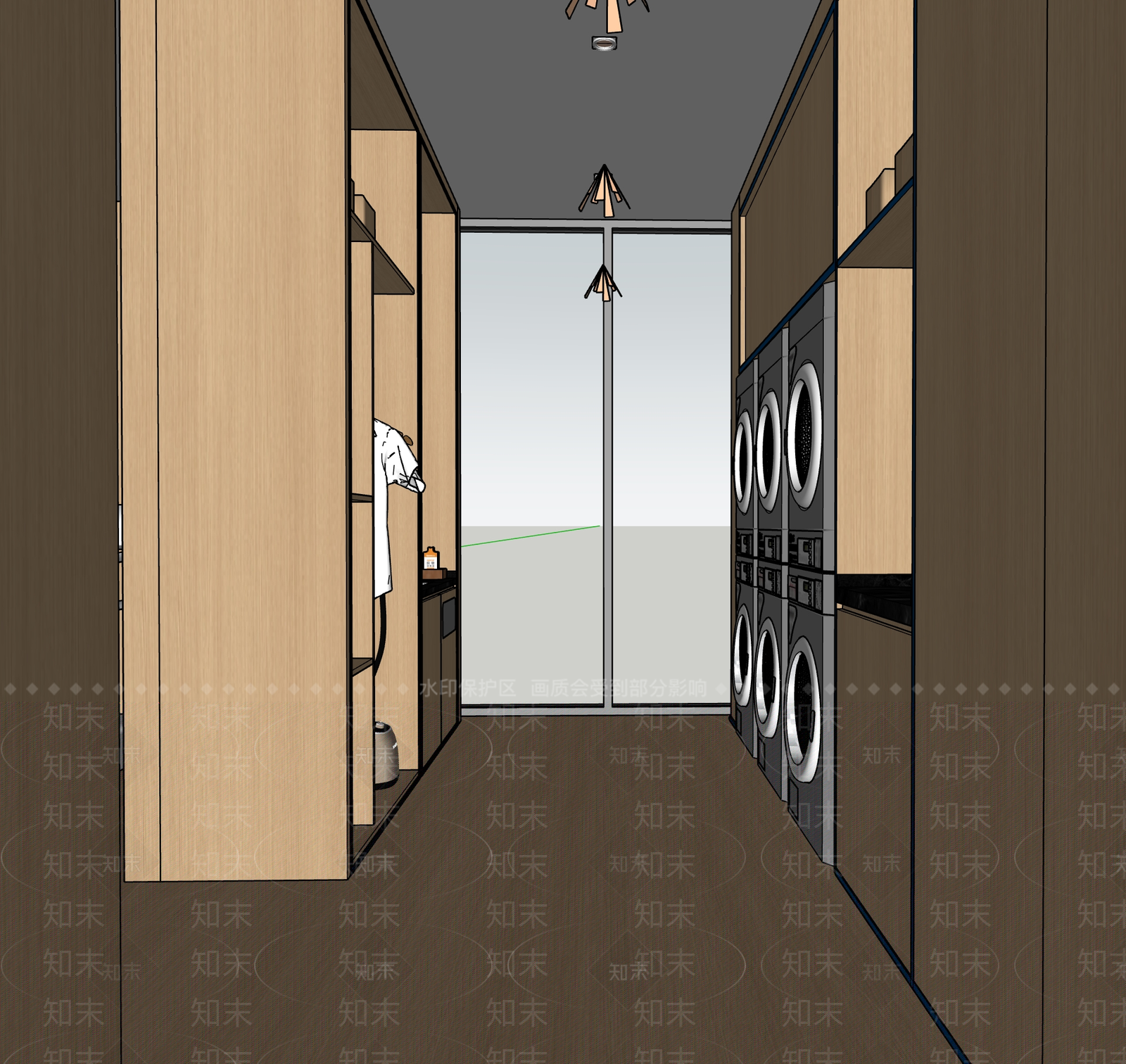 新中式现代其他酒店空间SU模型下载【ID:1199762652】