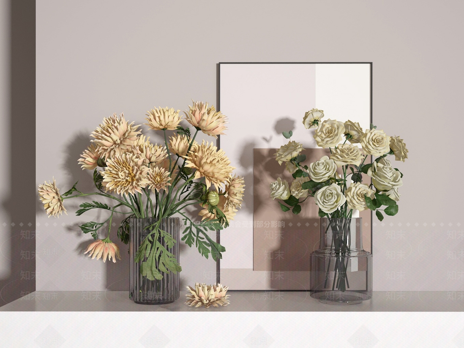现代花艺3D模型下载【ID:1199765117】