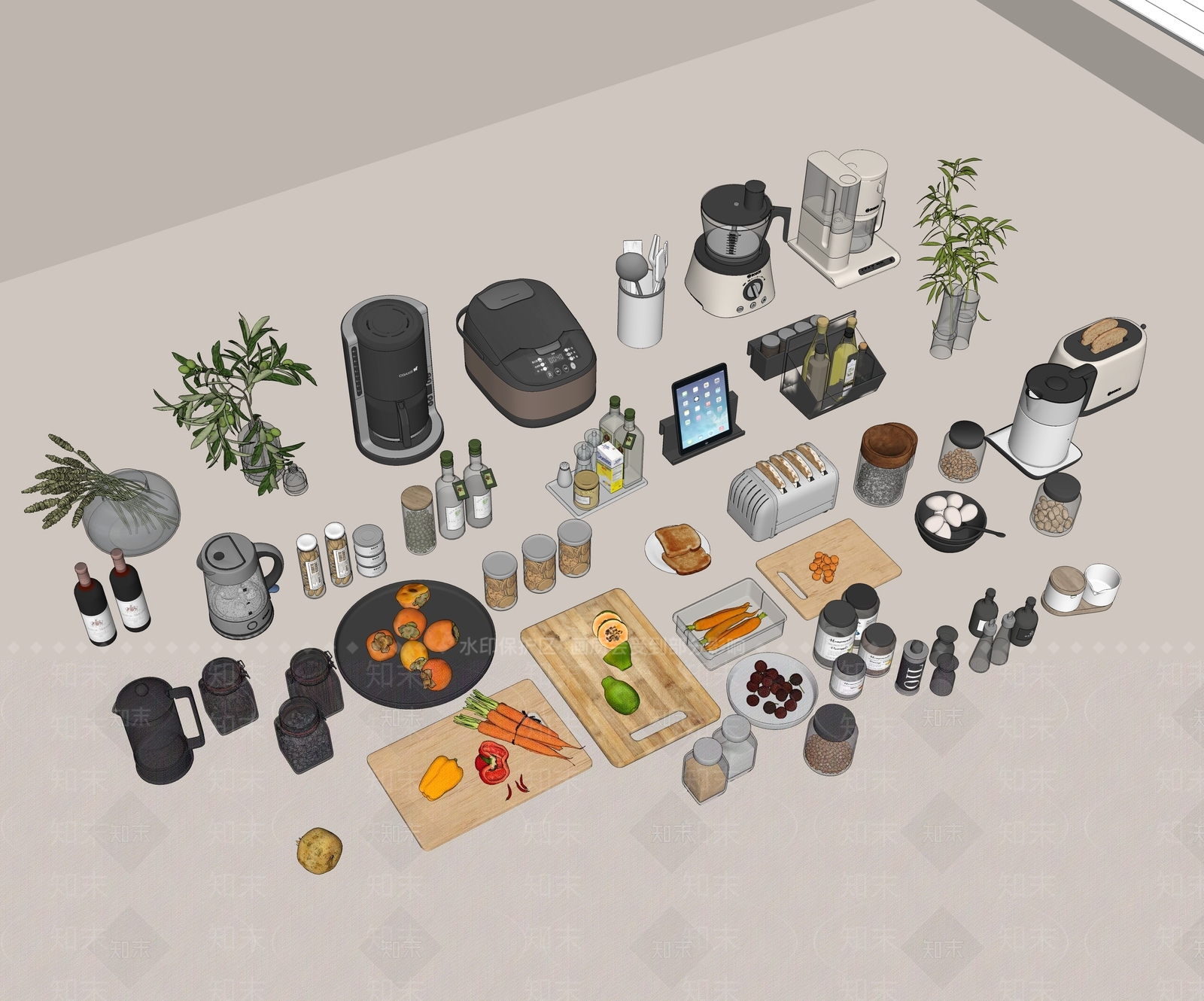 厨具SU模型下载【ID:1199766063】